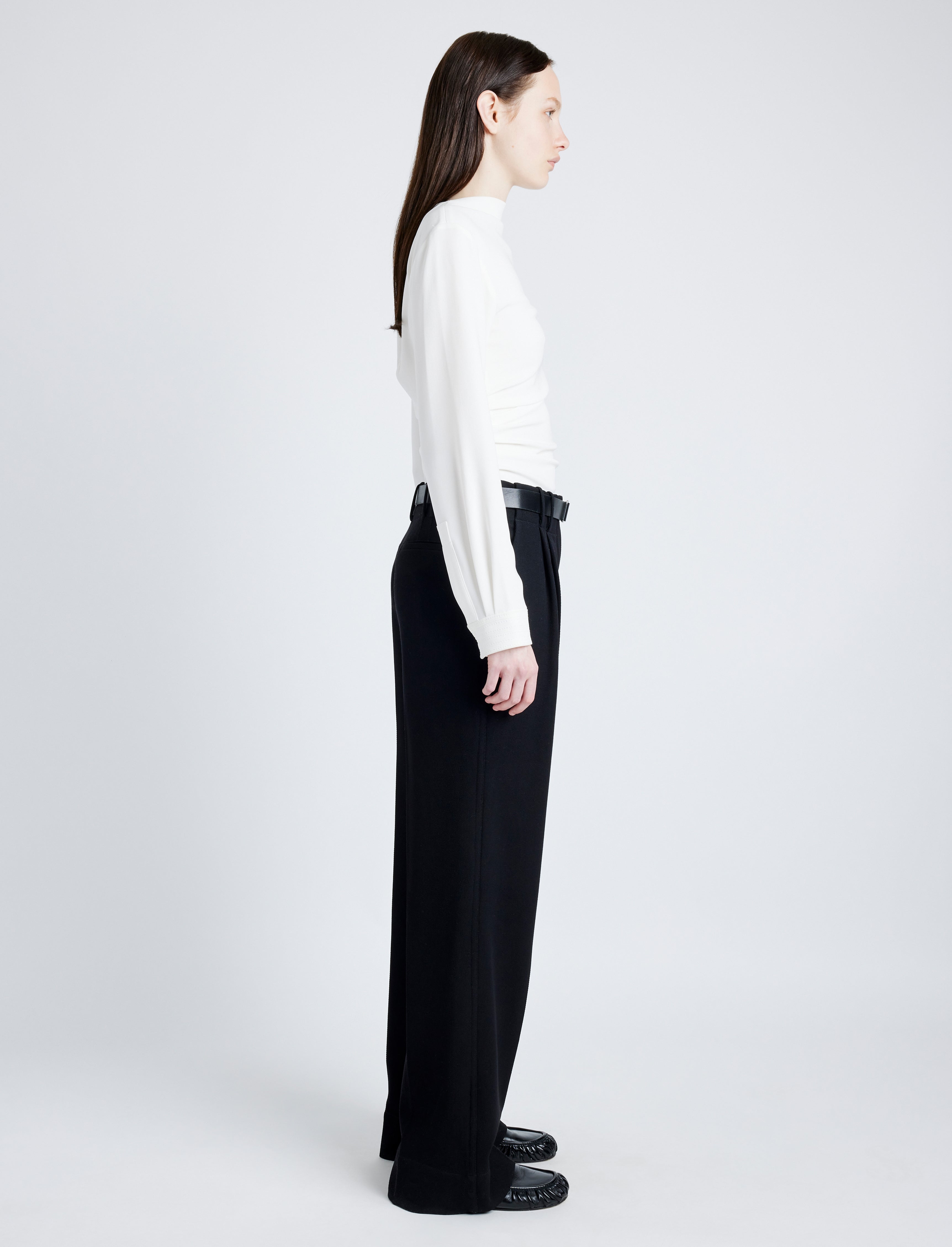 Uma Pants in Melange Twill Suiting - 3