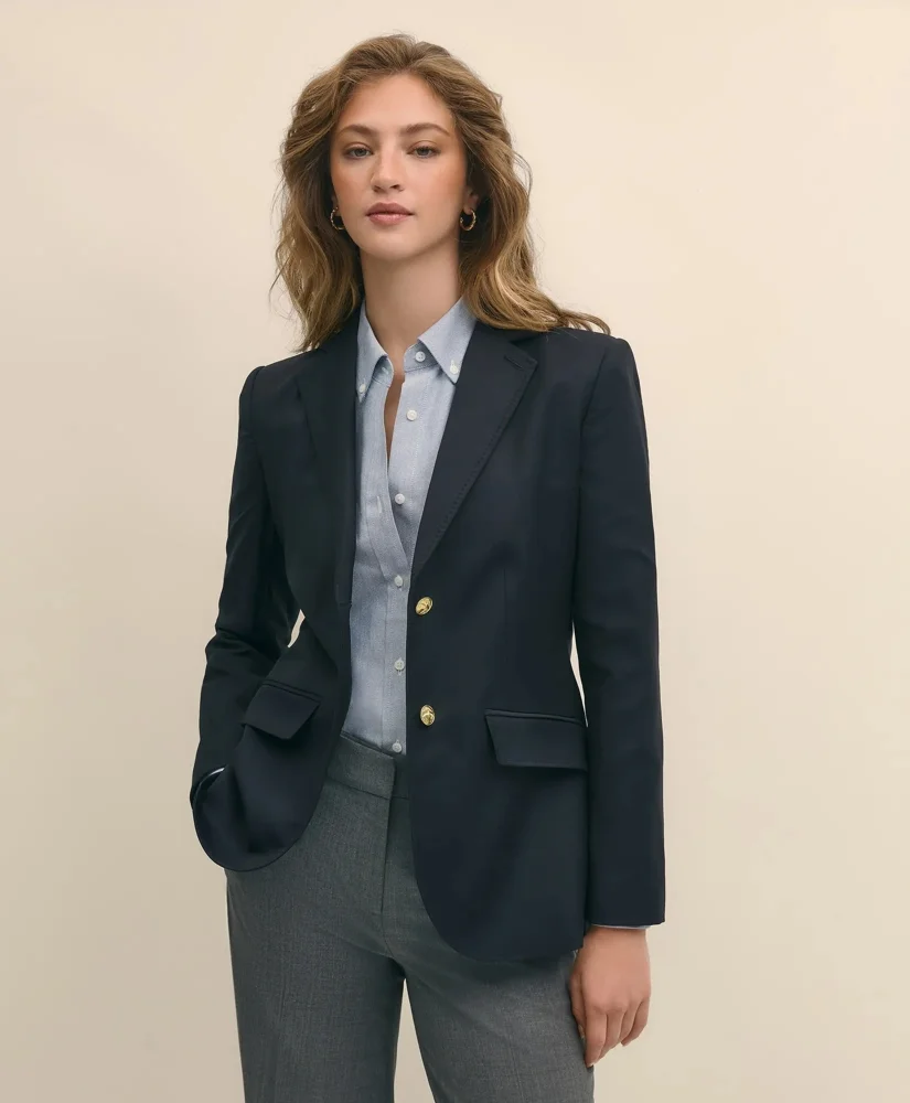 Wool Two-Button Blazer - 1