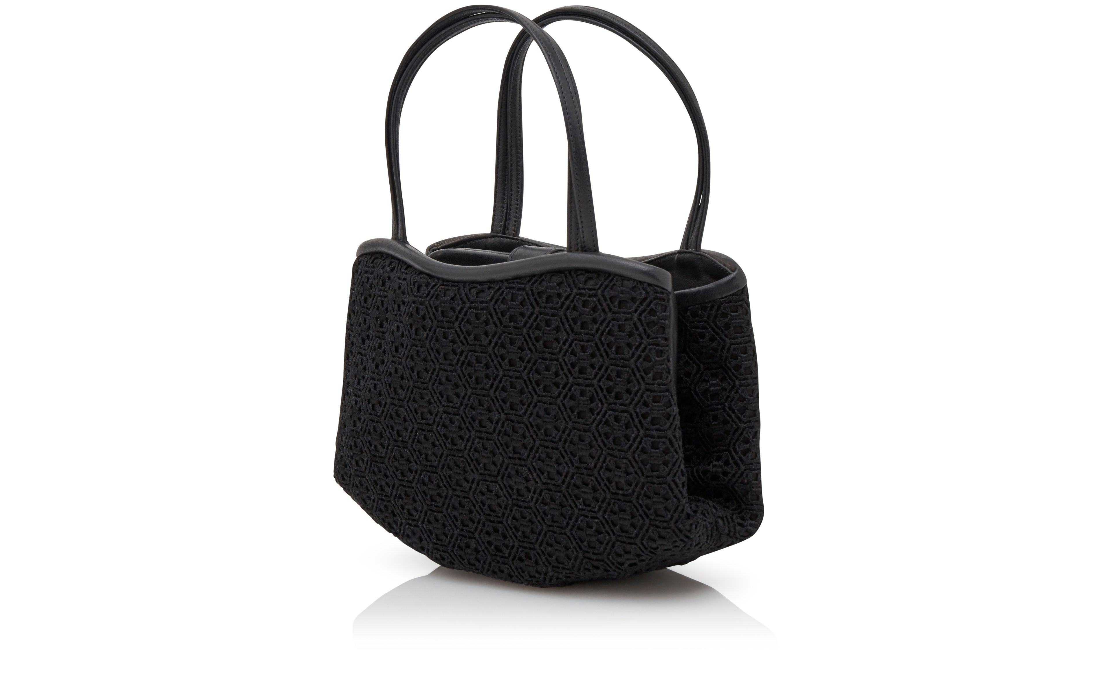 Black Lace Mini Handbag - 3