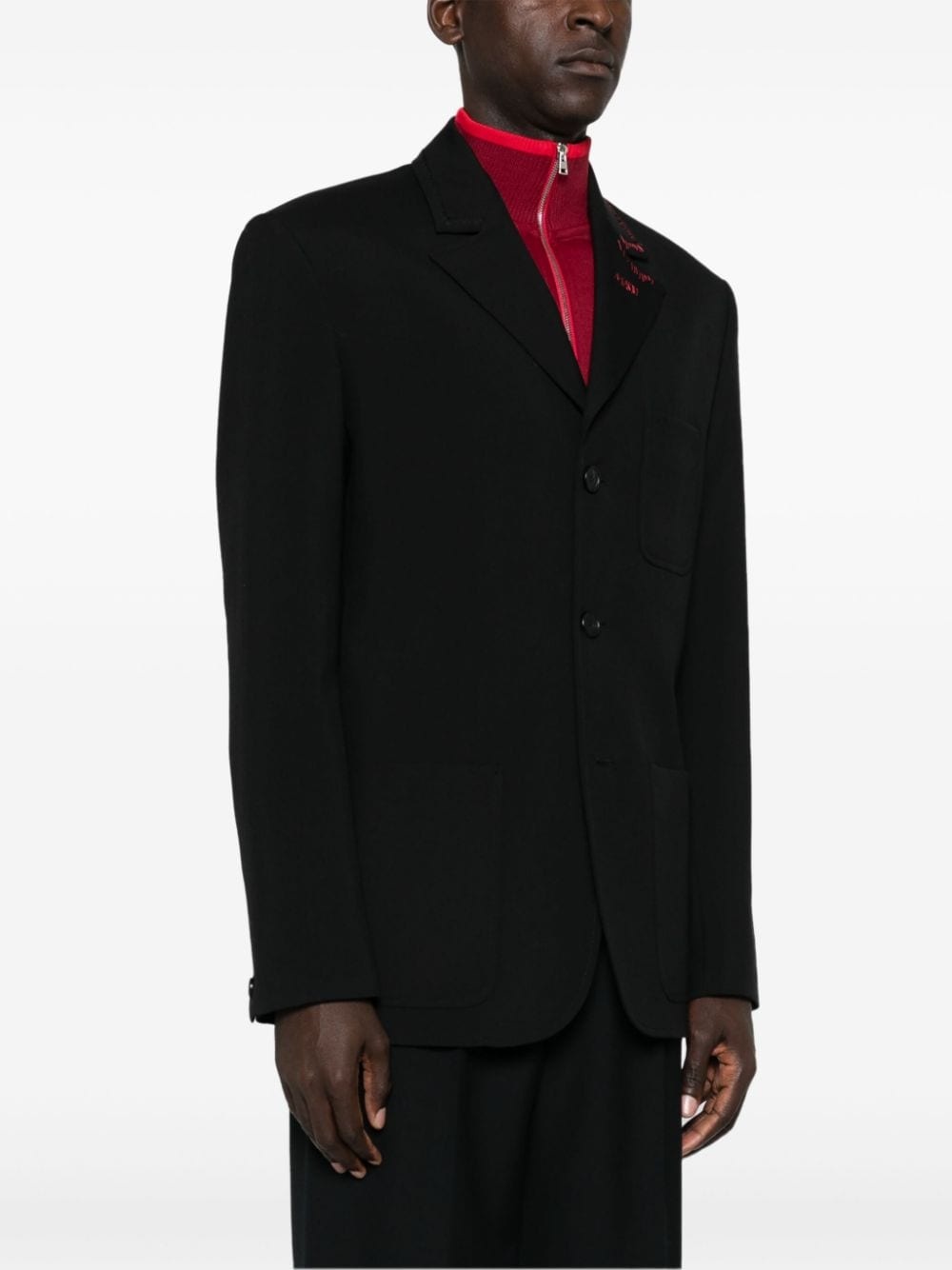 wool blazer - 3