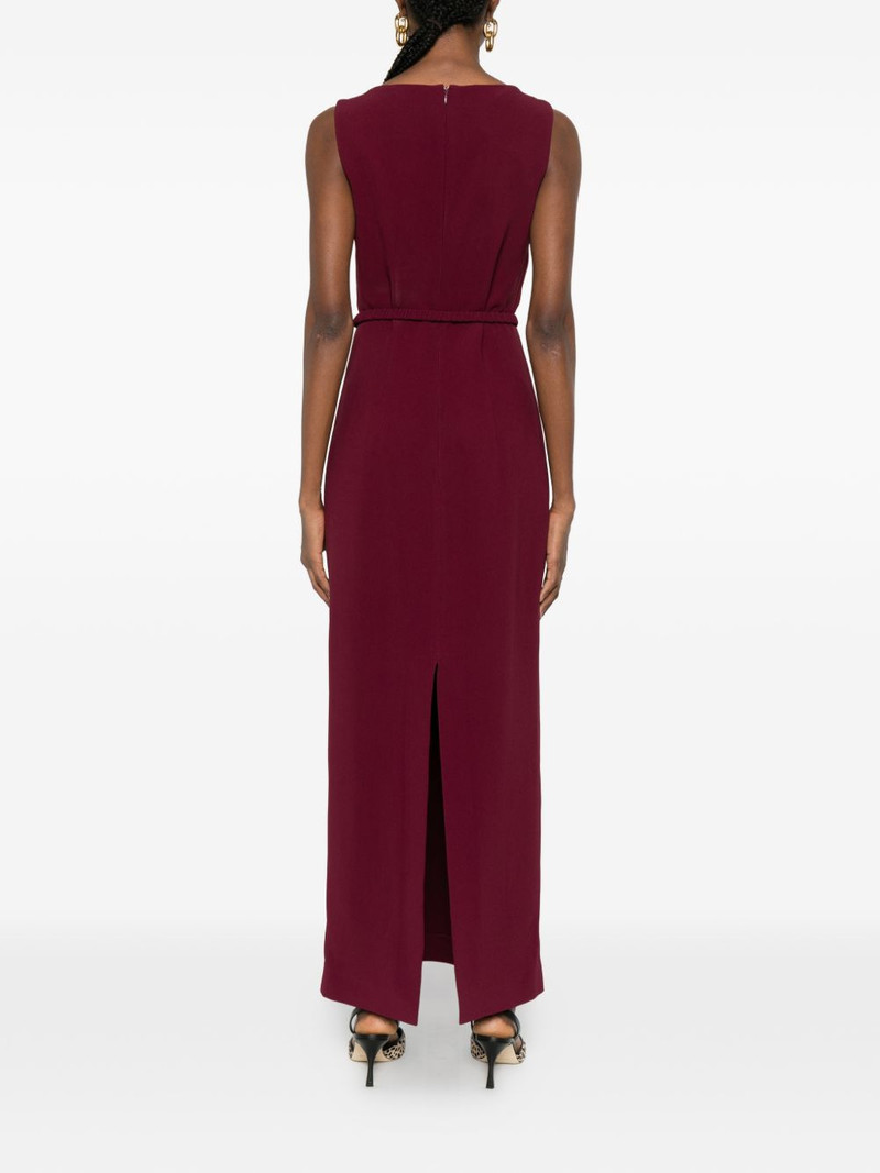 belt-detail maxi dress 4
