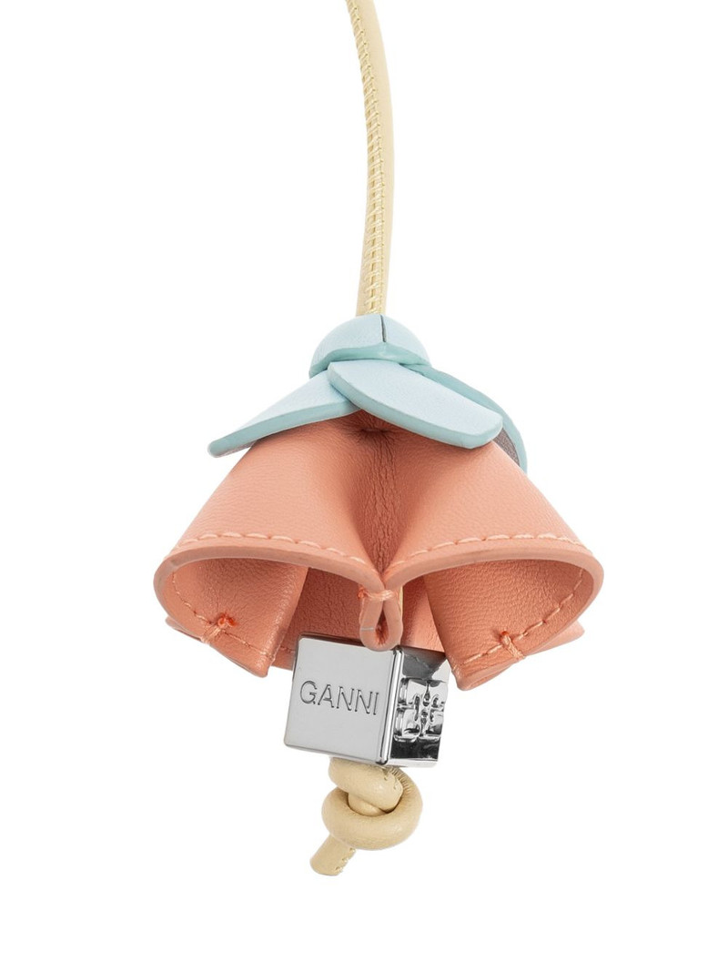 flower-detail leather bag accessory 3