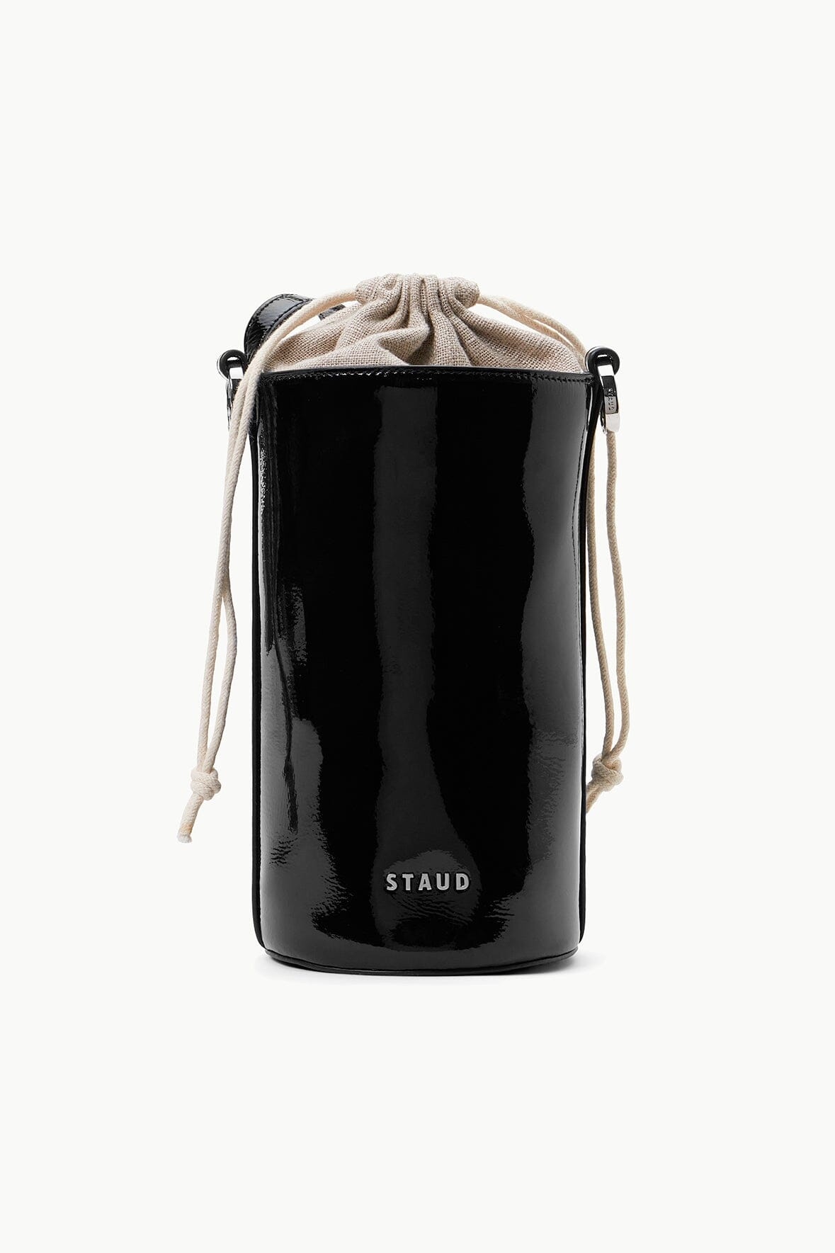 STAUD WATER BOTTLE BAG BLACK PATENT - 3