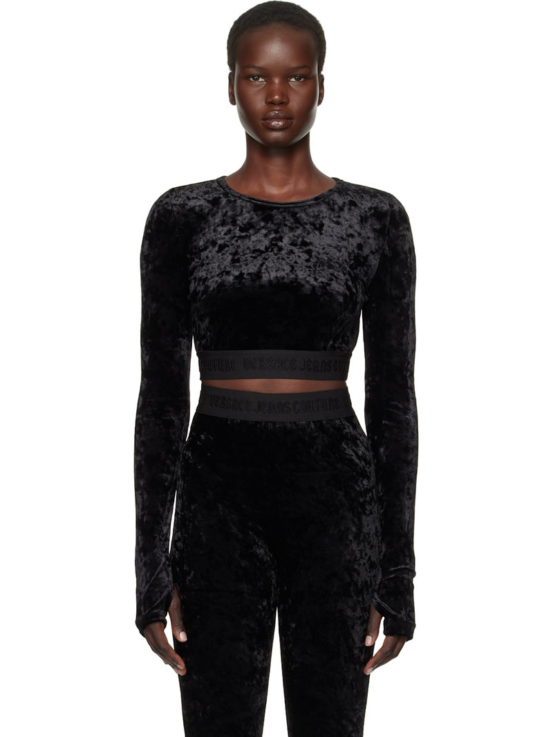 Black Velvet Crop T-shirt 1