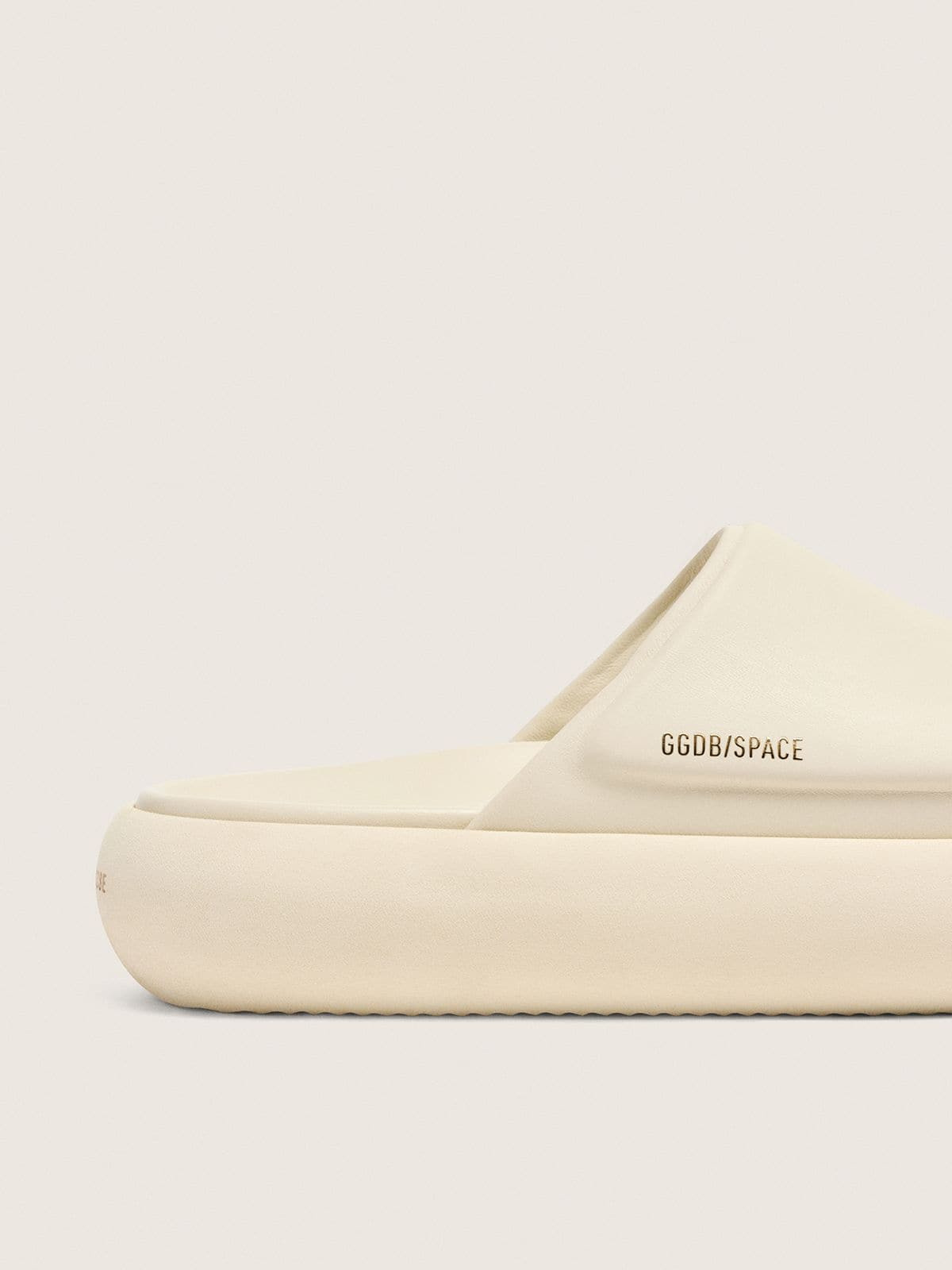 Women's Space-Star Slide slip-ons in white leather - 4