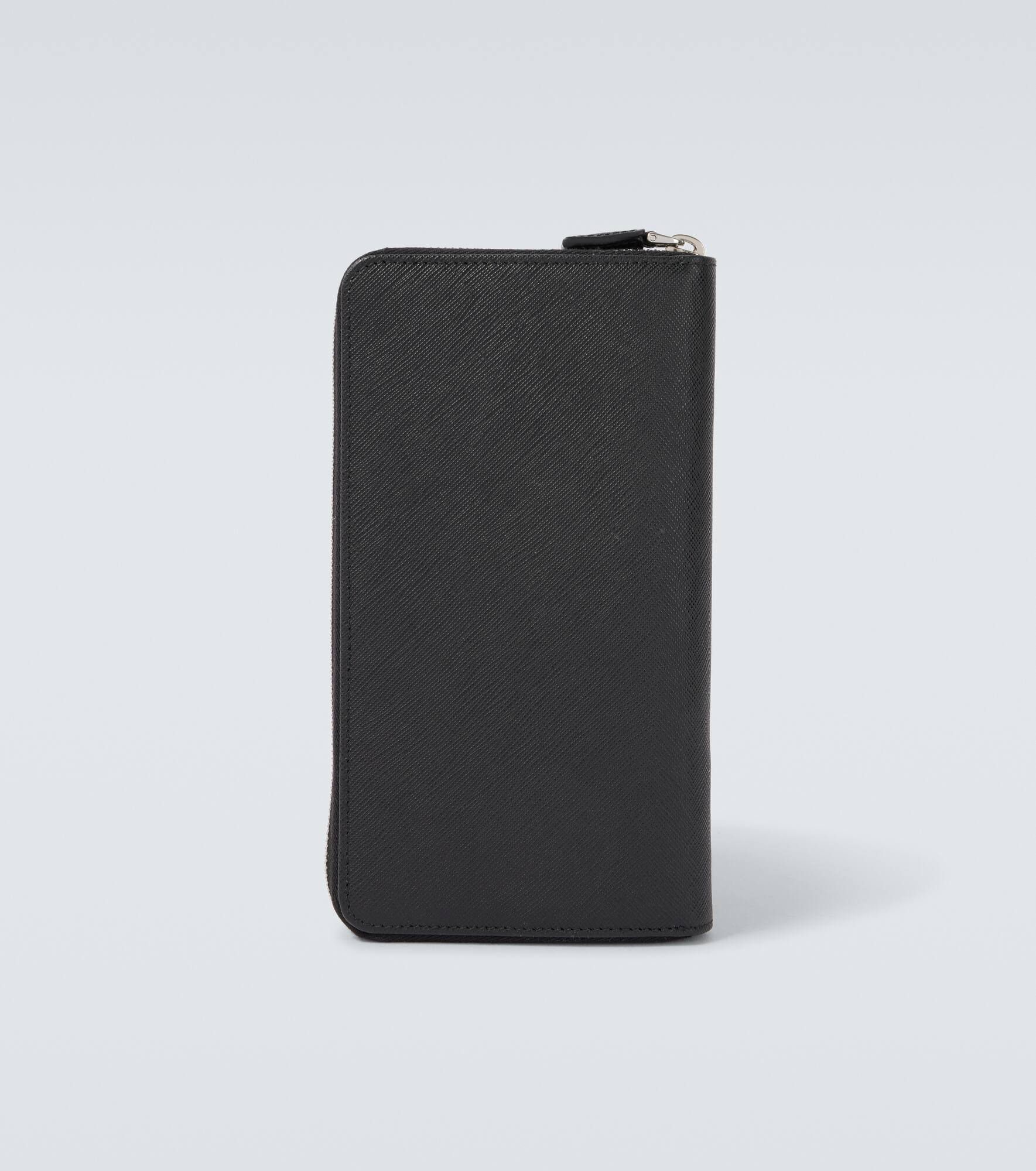 Logo Saffiano leather wallet - 3