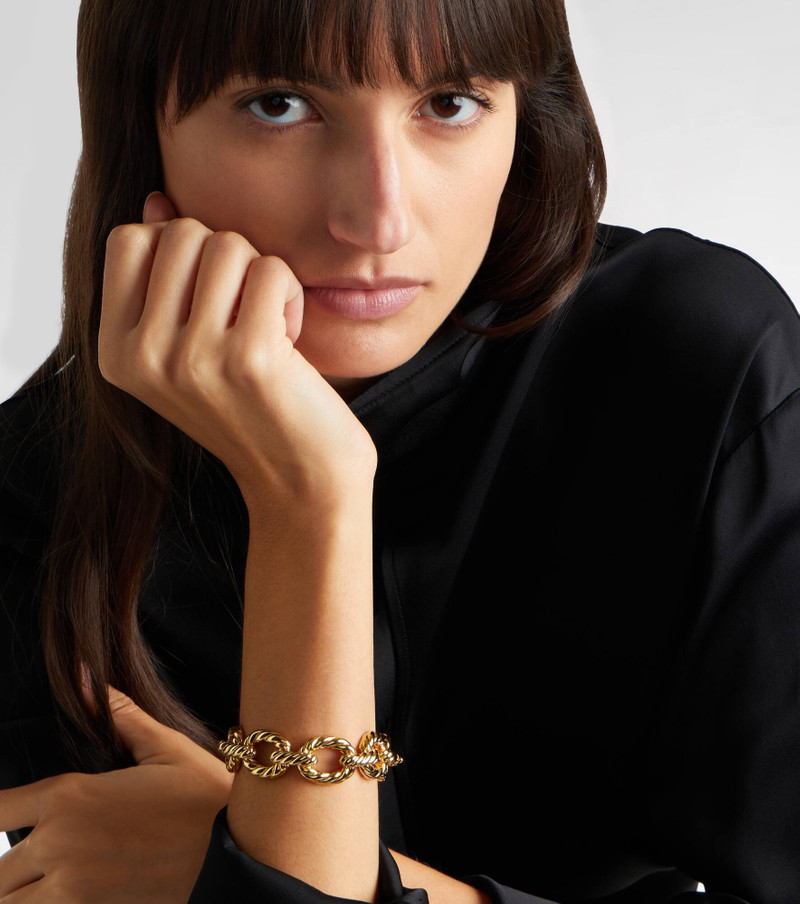 DAVID YURMAN Sculpted Cable 18kt gold bracelet outlook