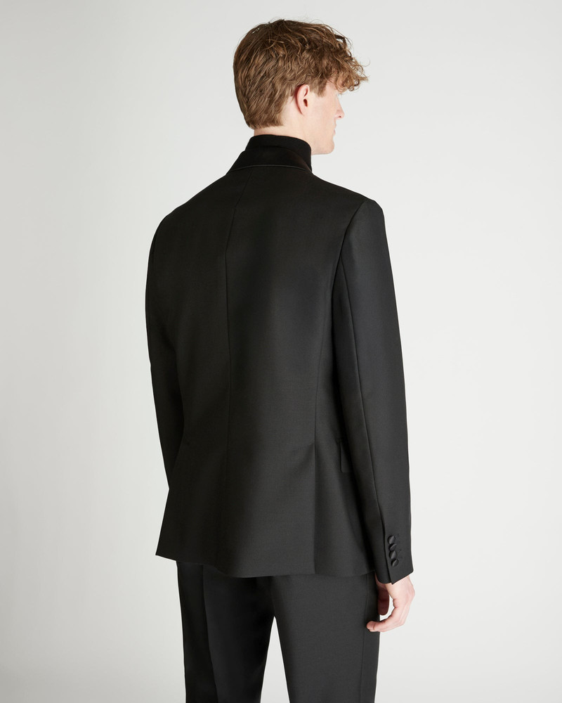 Double-breasted wool and mohair twill jacket 3