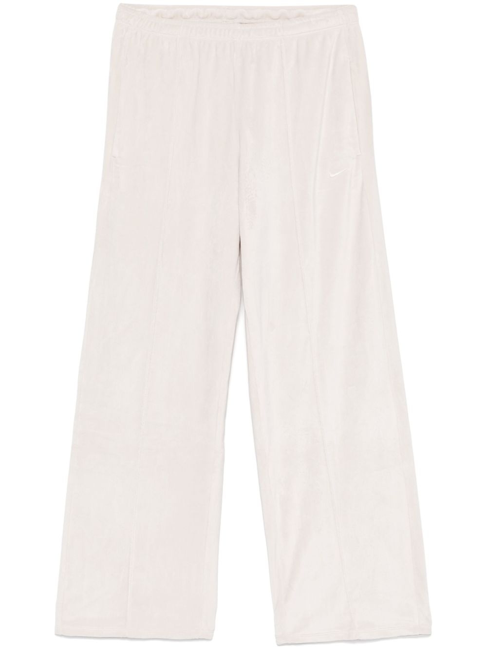 mid-rise velour track pants - 1