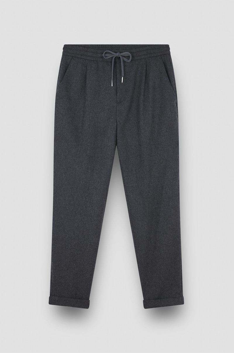 WOOL BLEND TROUSERS WITH PLEATS 1