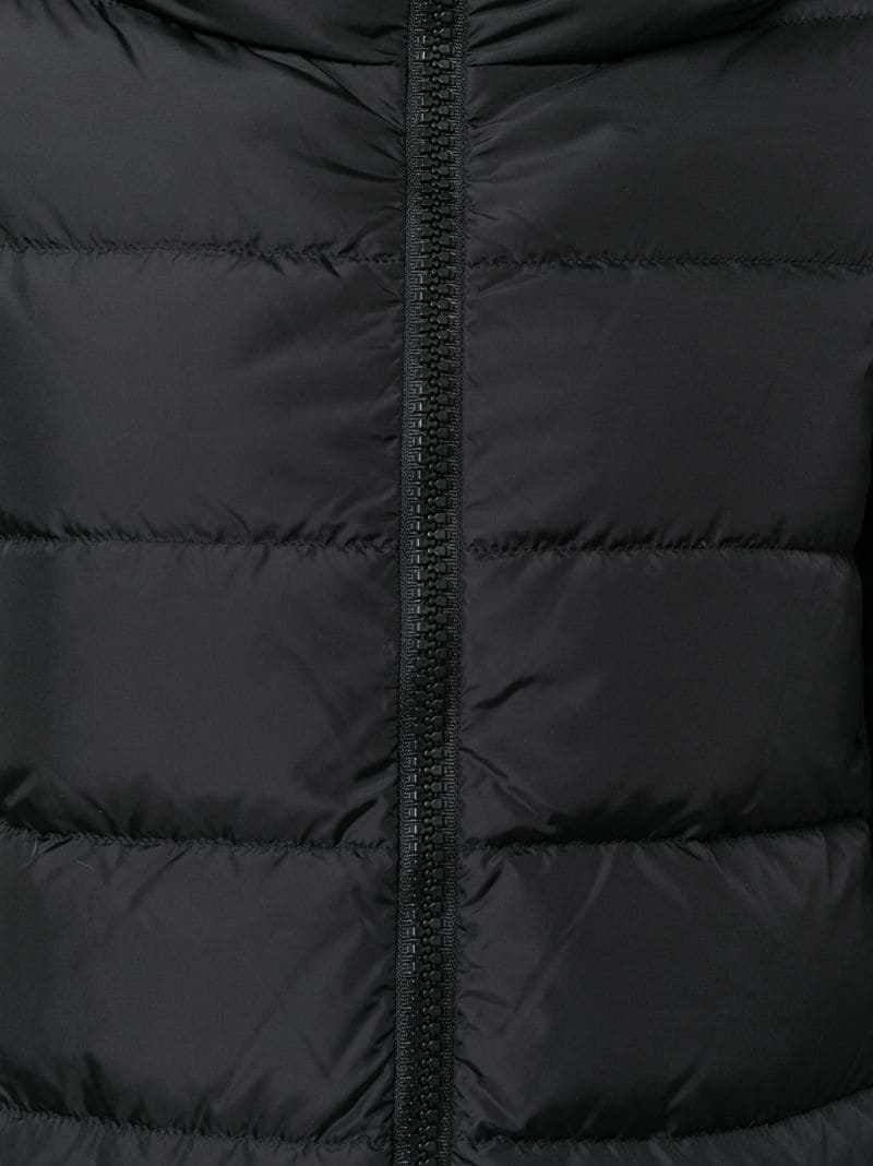 fitted puffer coat - 10