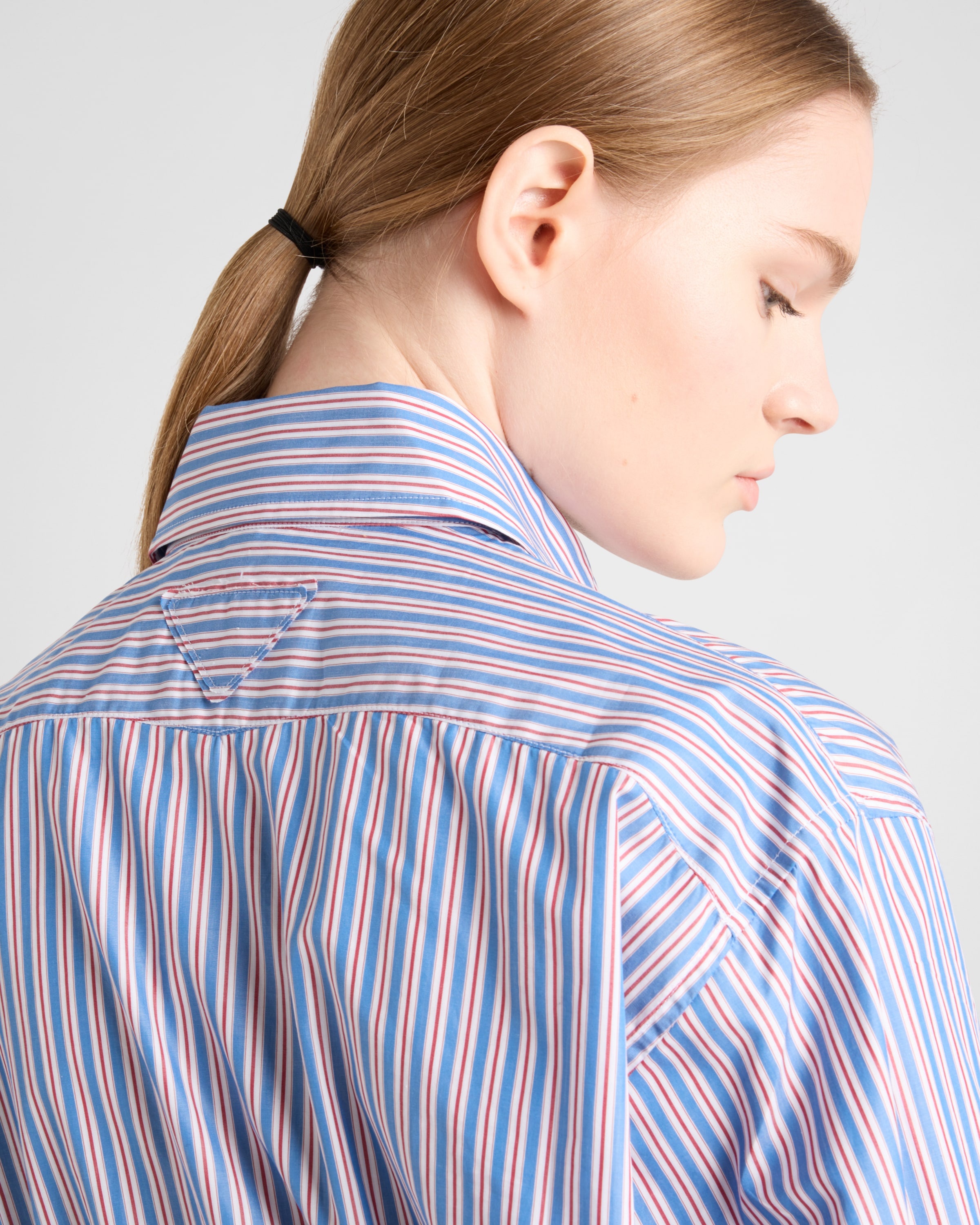 Striped poplin shirt - 6