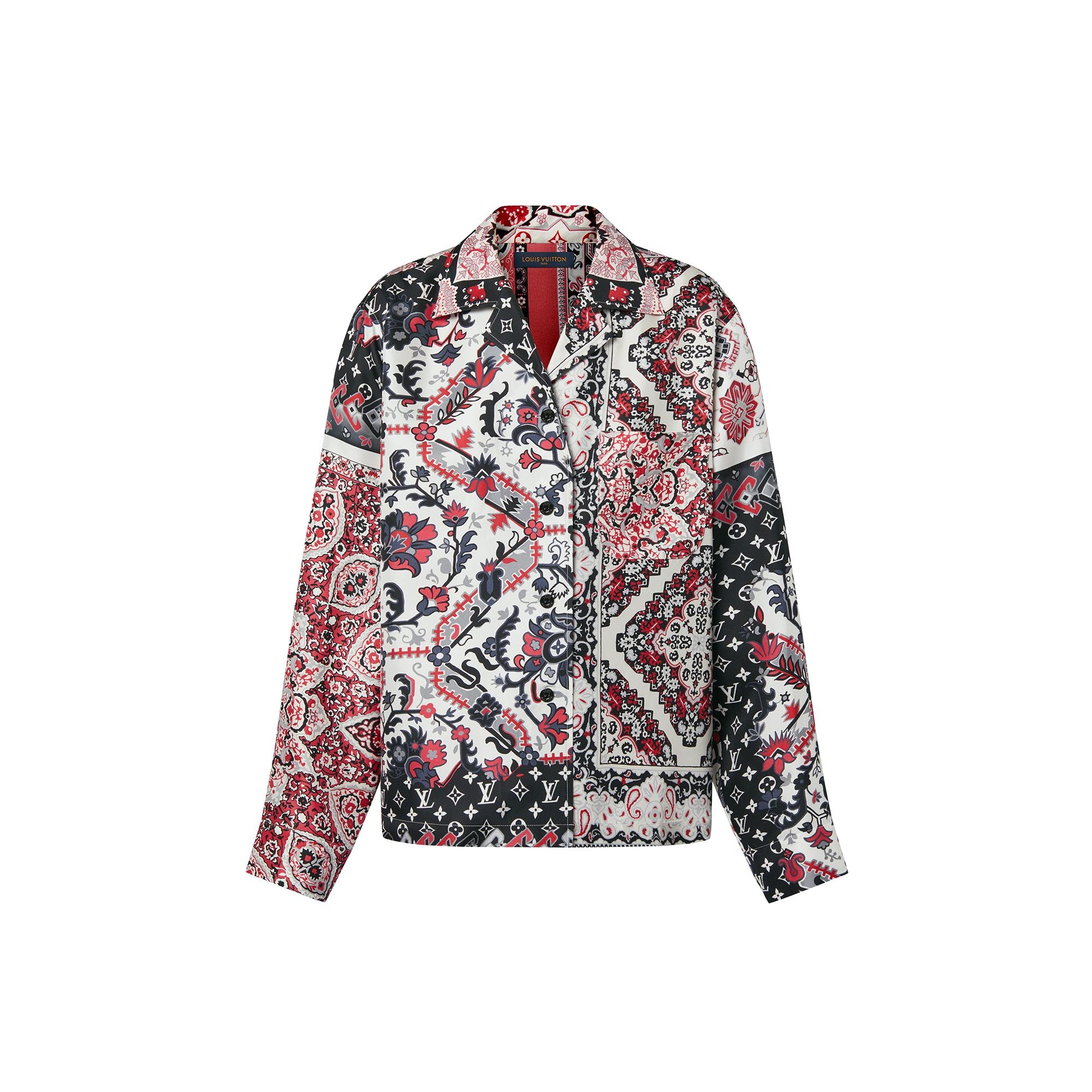 Bandana Print Pajama Shirt - 1