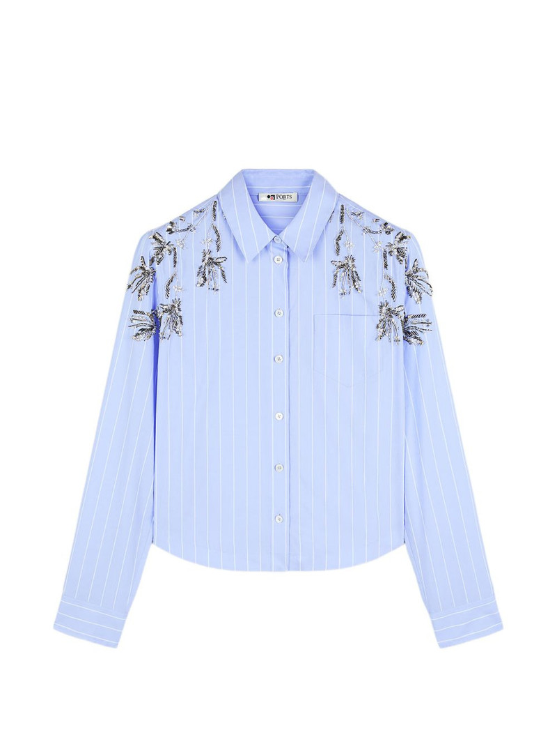 striped embellished shirt 1