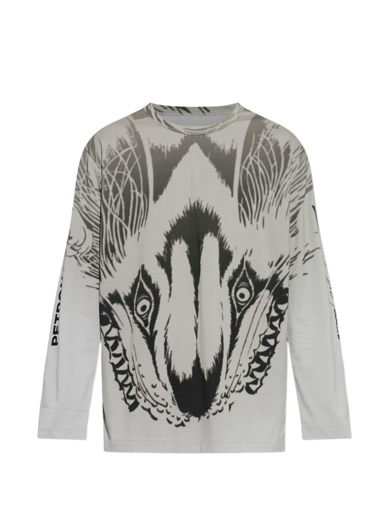x Mercedes wolf-print T-shirt 1