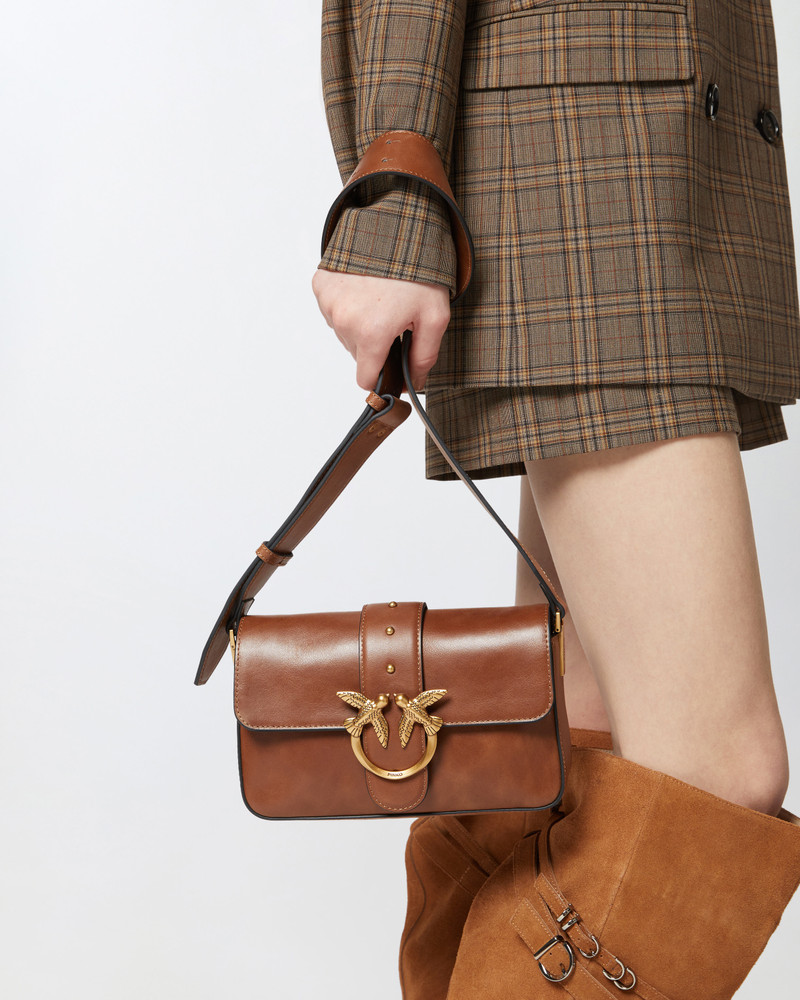 SLOUCHY MINI LOVE BAG SMALL SHOULDER BAG IN CLOUD LEATHER 6