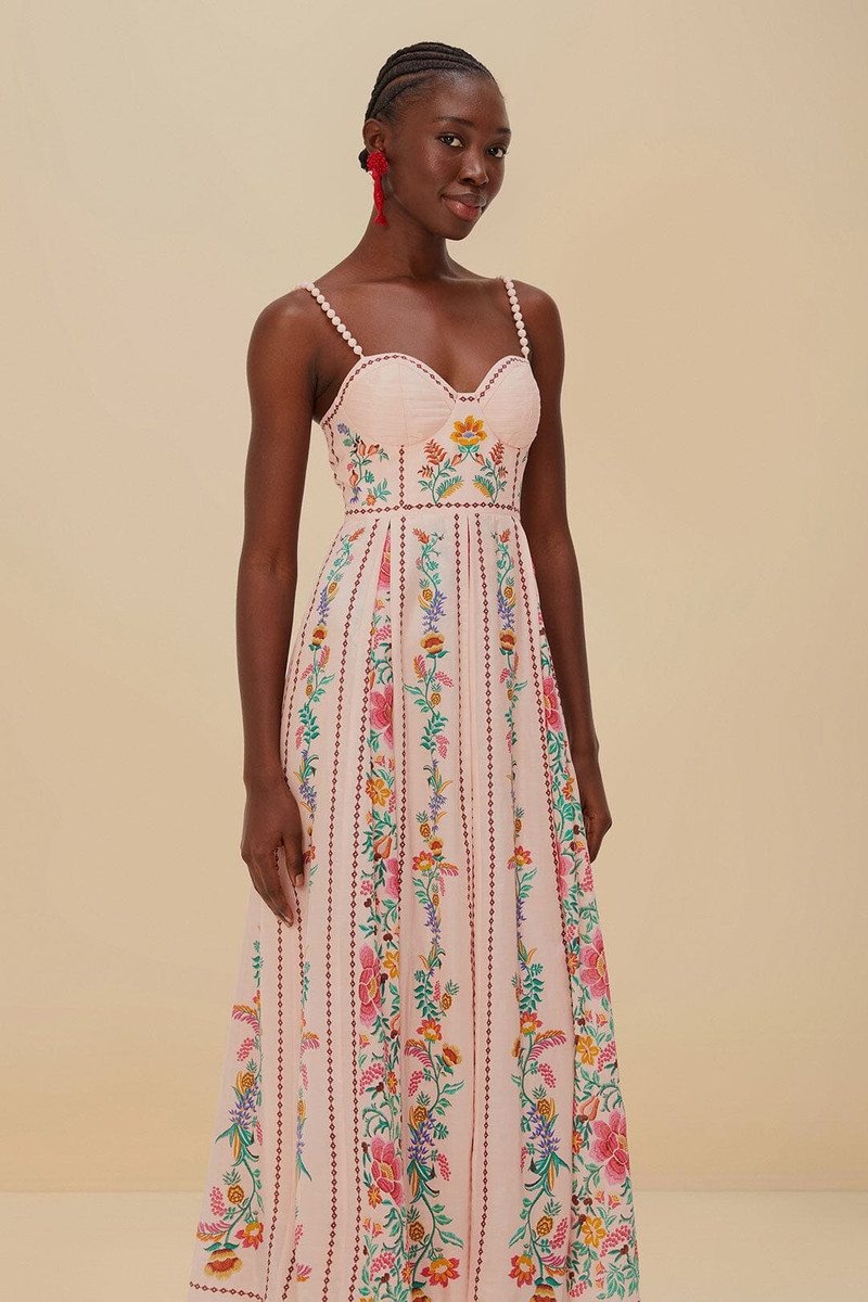 Pink Delicate Forest Maxi Dress 3