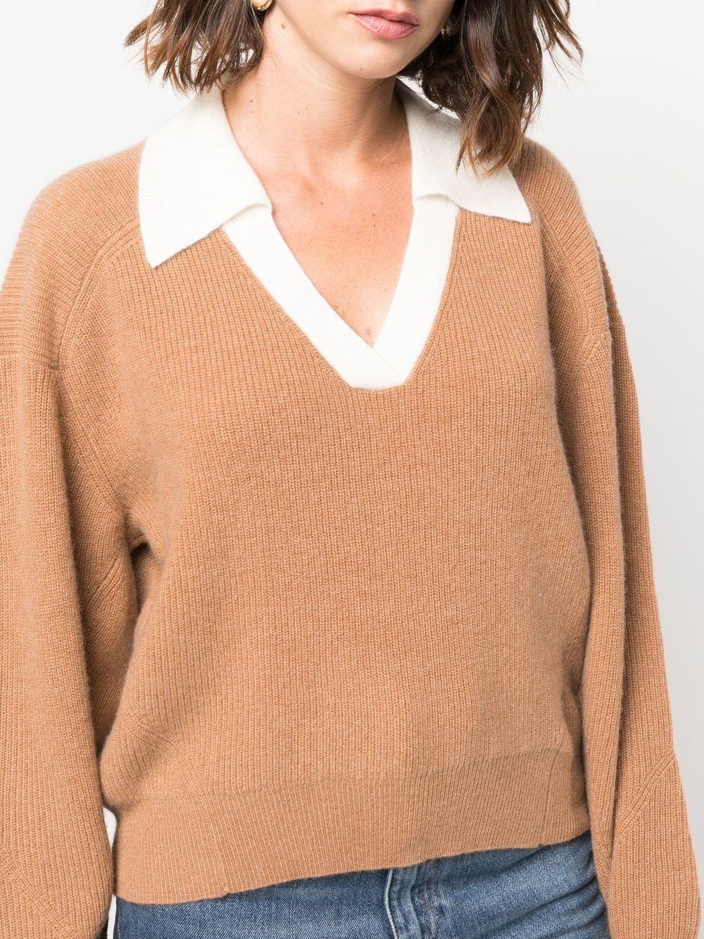collared cashmere jumper - 5