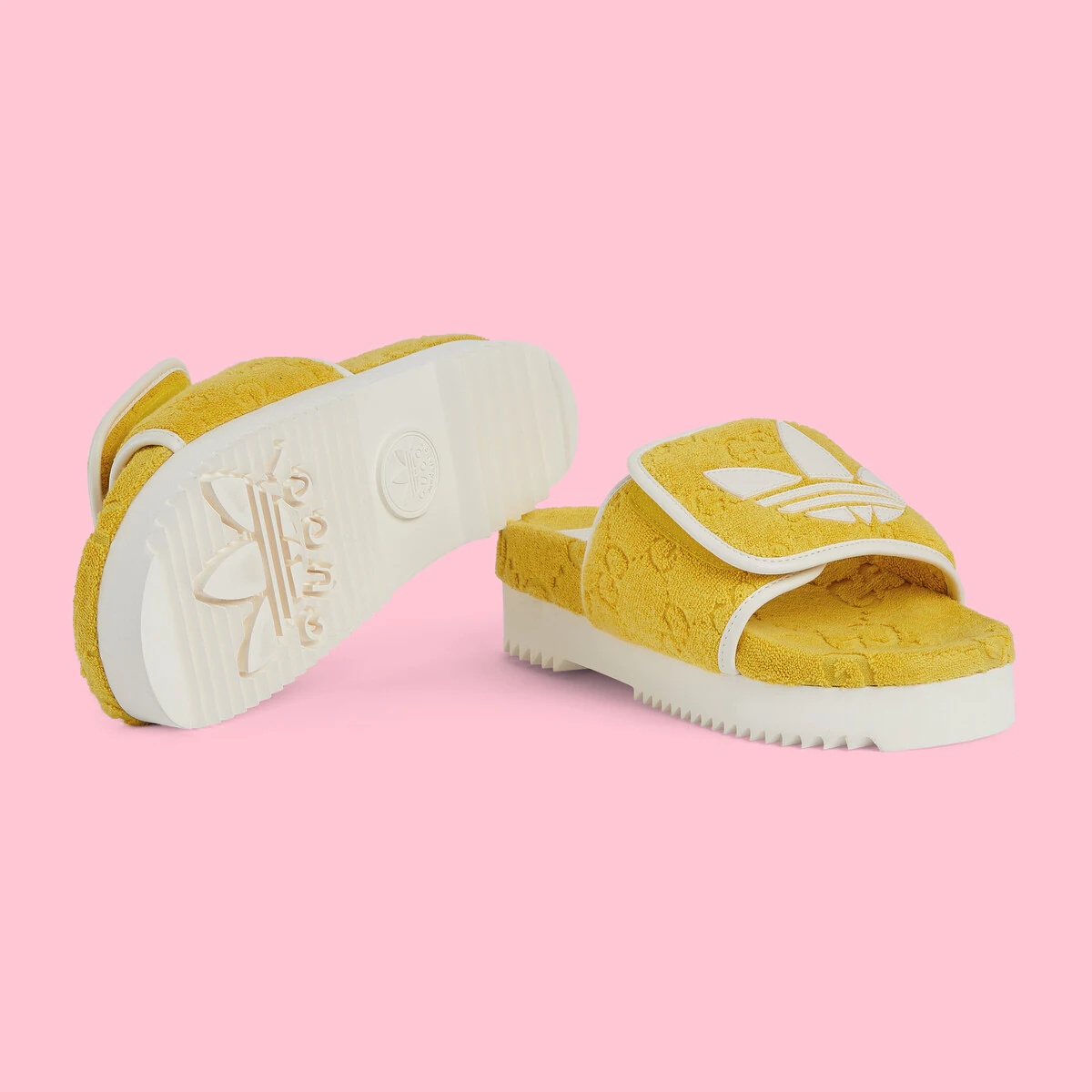 GUCCI adidas x Gucci women's GG platform sandal | REVERSIBLE