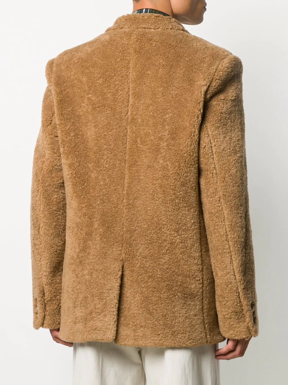 shearling blazer - 4