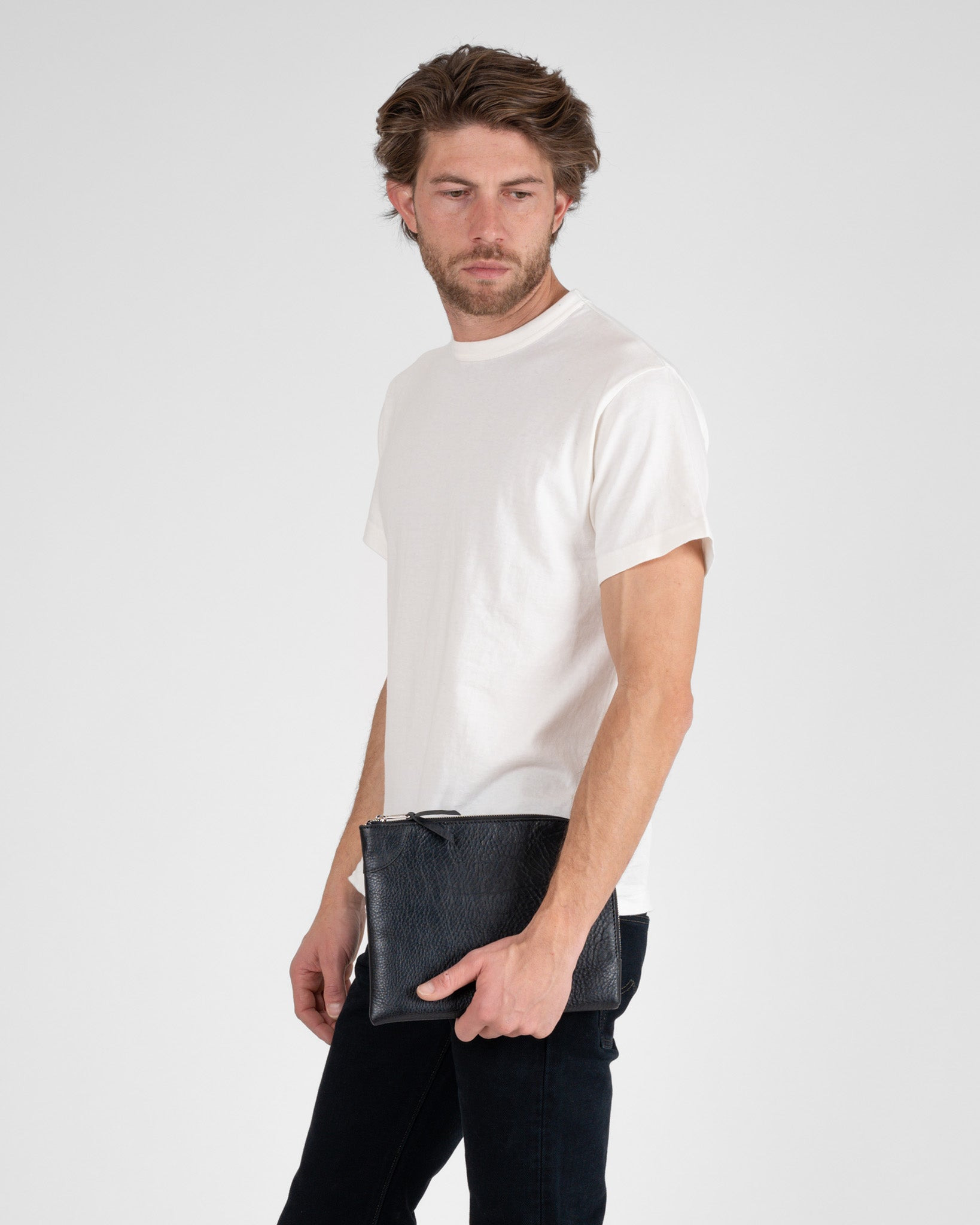 OGL-KM-BANKER-SM-TBLK OGL Small Banker Pouch - Tumbled Black - 3