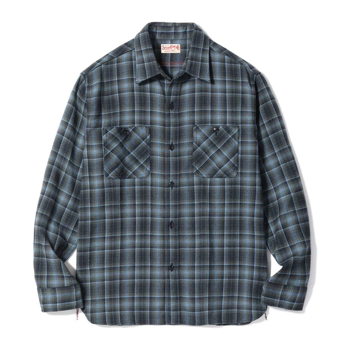 SC29563 Twill Check Work Shirt Black - 1