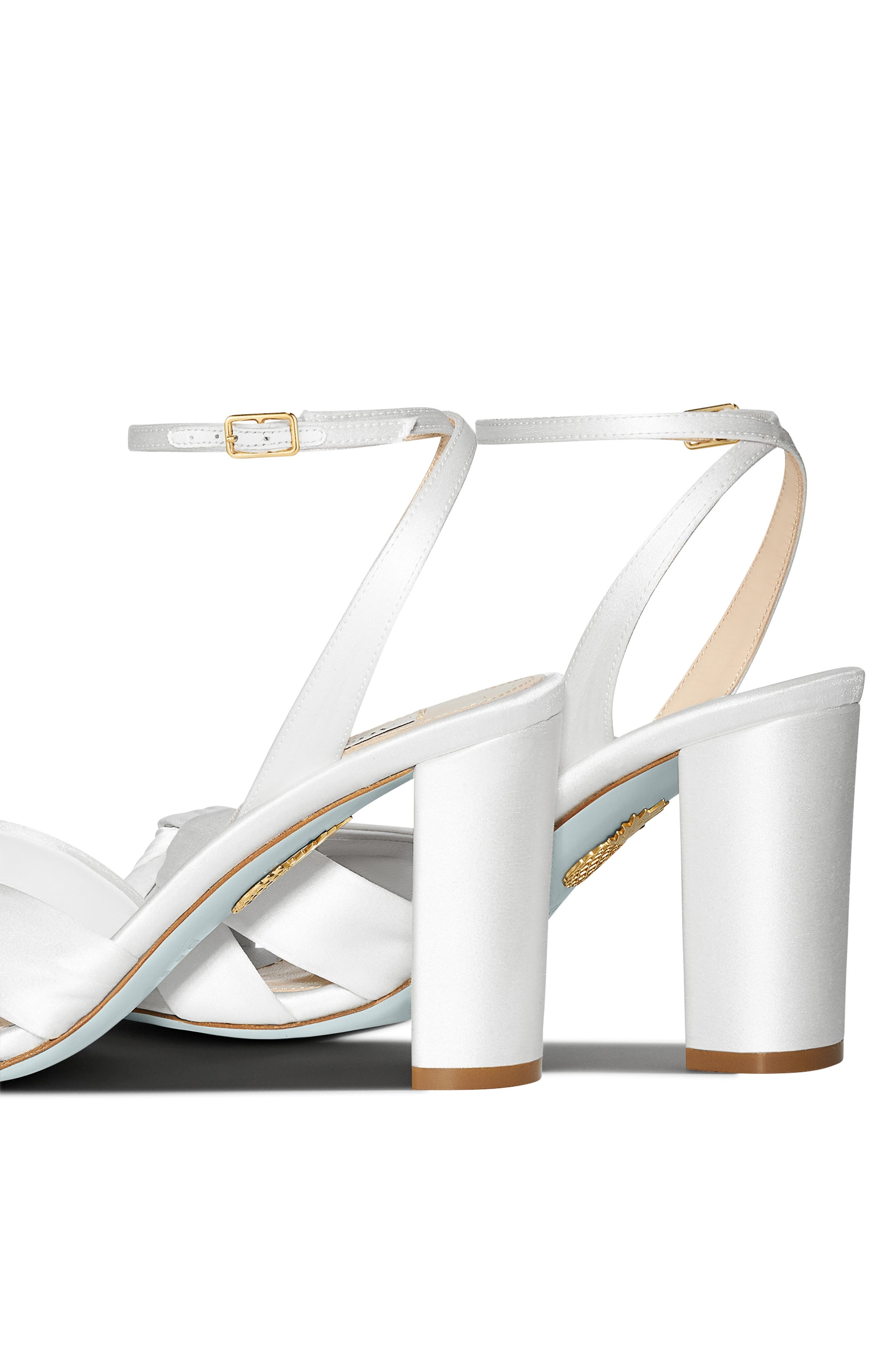 Aquazzura Nina Ankle Strap Sandal in White at Nordstrom - 3