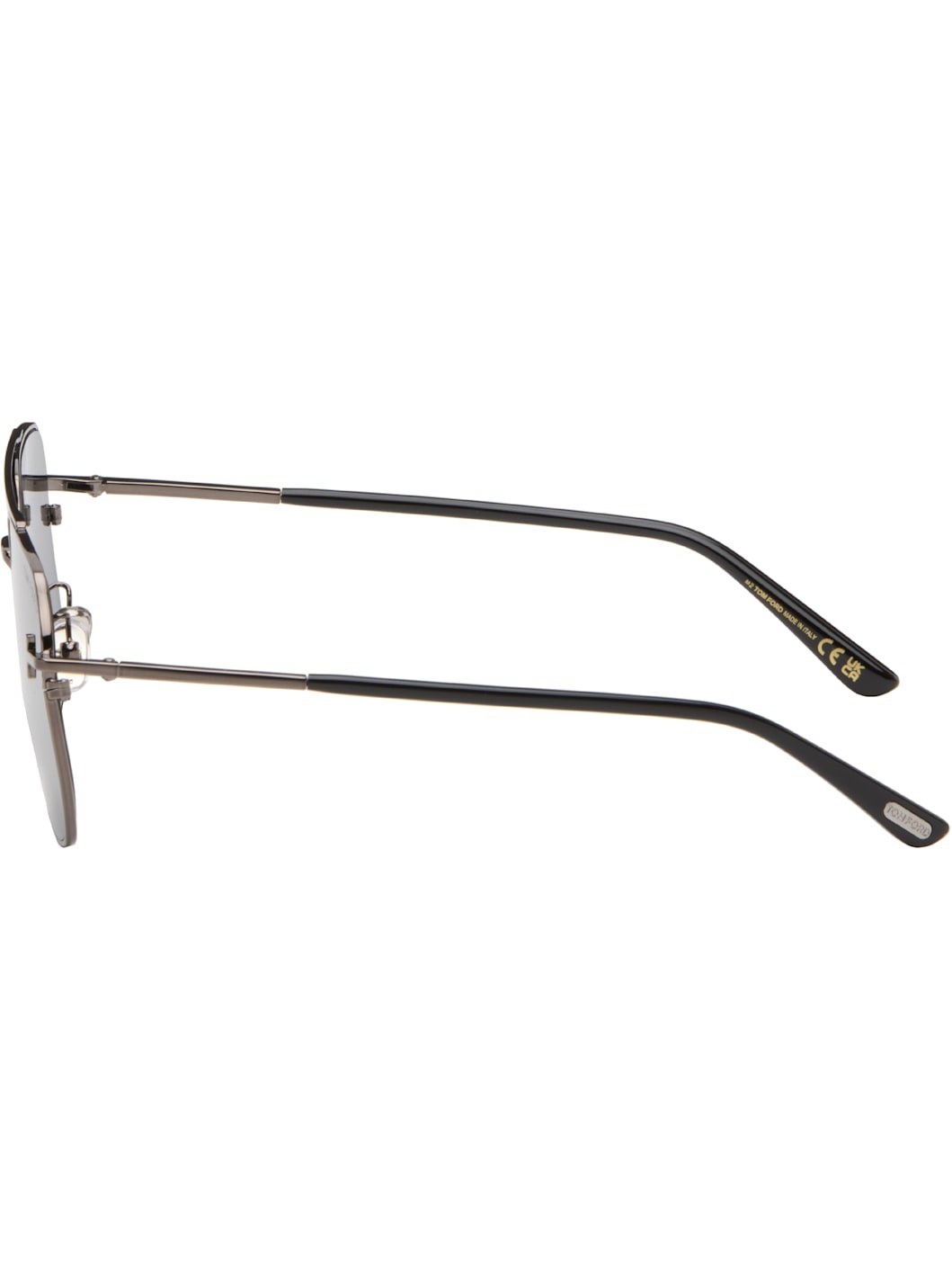 Gunmetal Aviator Sunglasses - 3