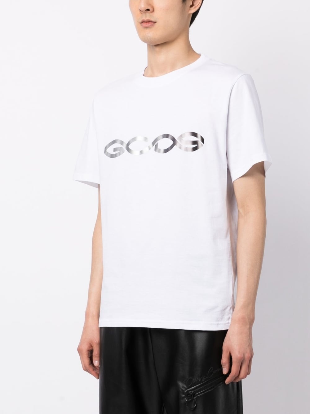 logo-print cotton T-shirt - 3