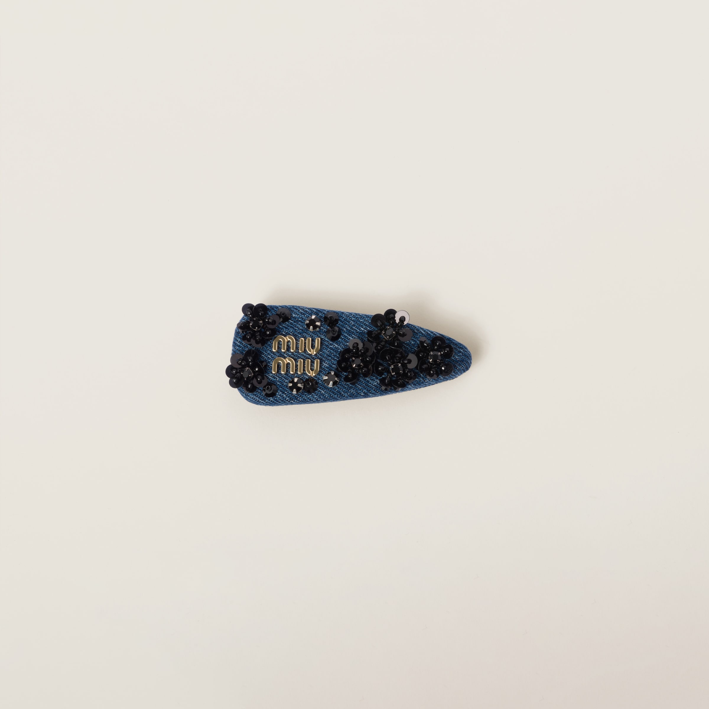 Denim hair clip - 1