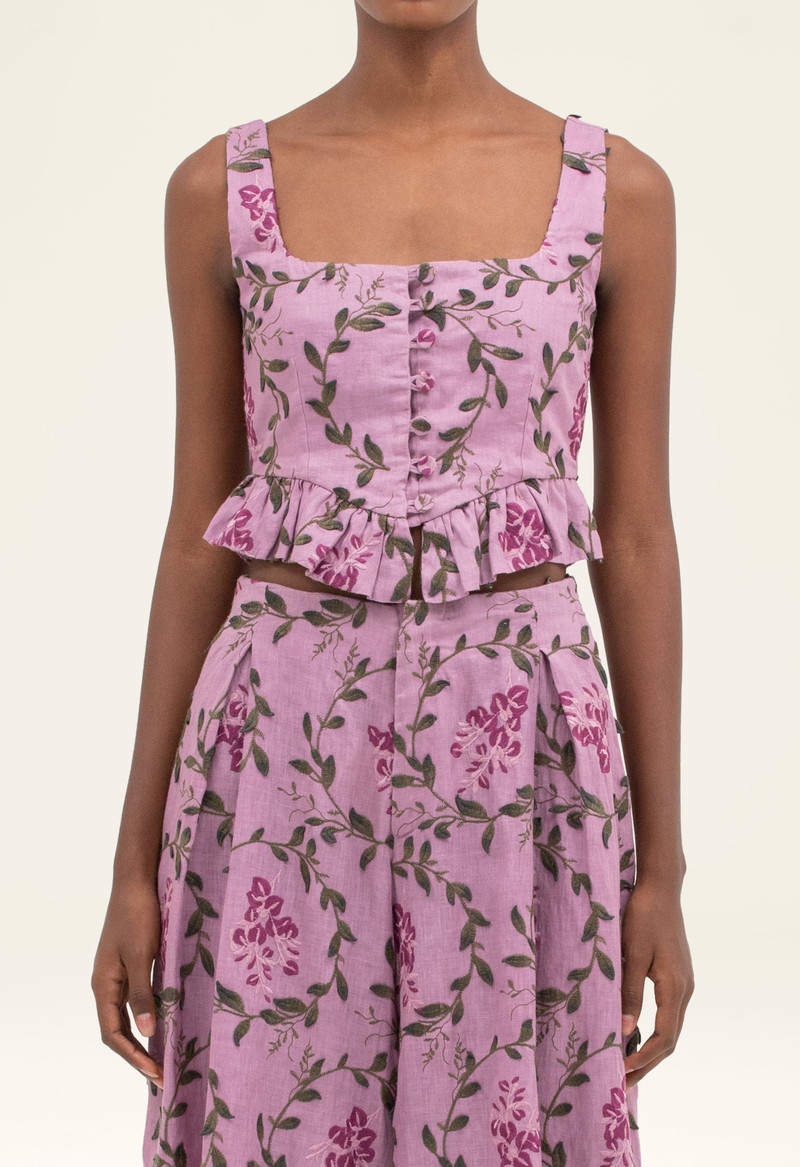 Eslabón Wisteria Cropped Top 7