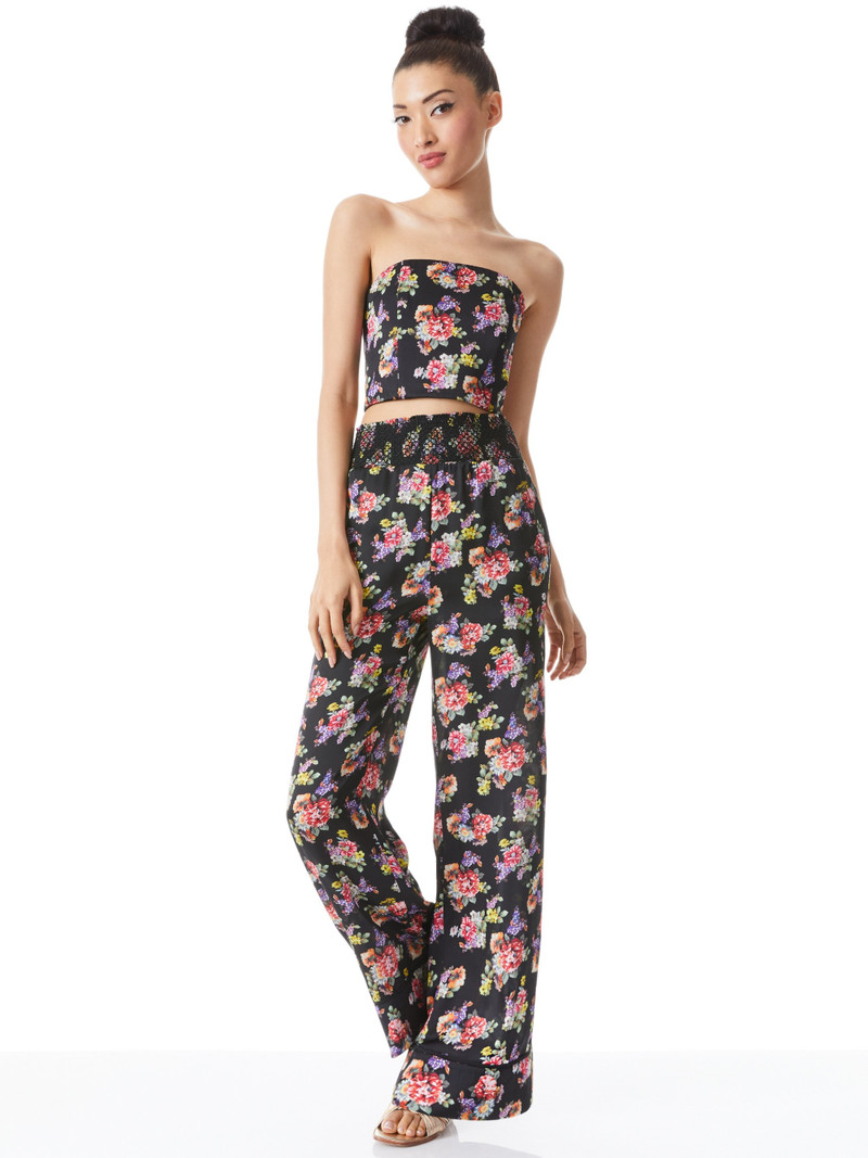Alice + Olivia WILLIS PAJAMA PANT WITH PIPING outlook