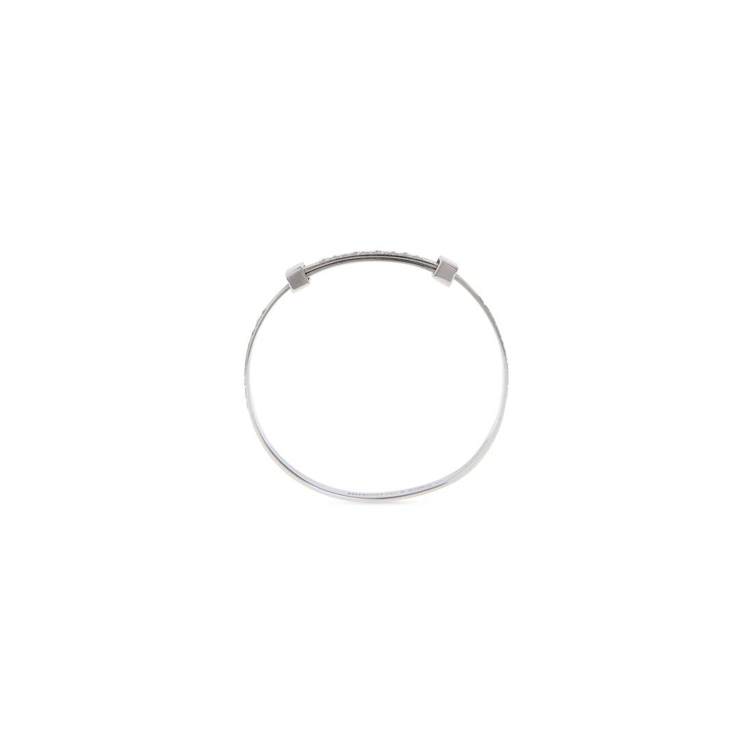 Women's Logo Hoop Bracelet in Silver - 2