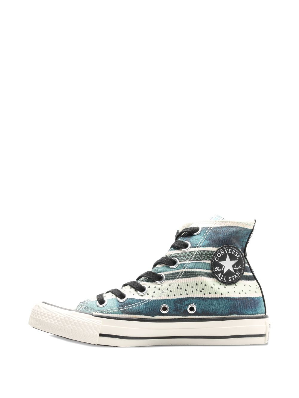 stripe-pattern sneakers - 2