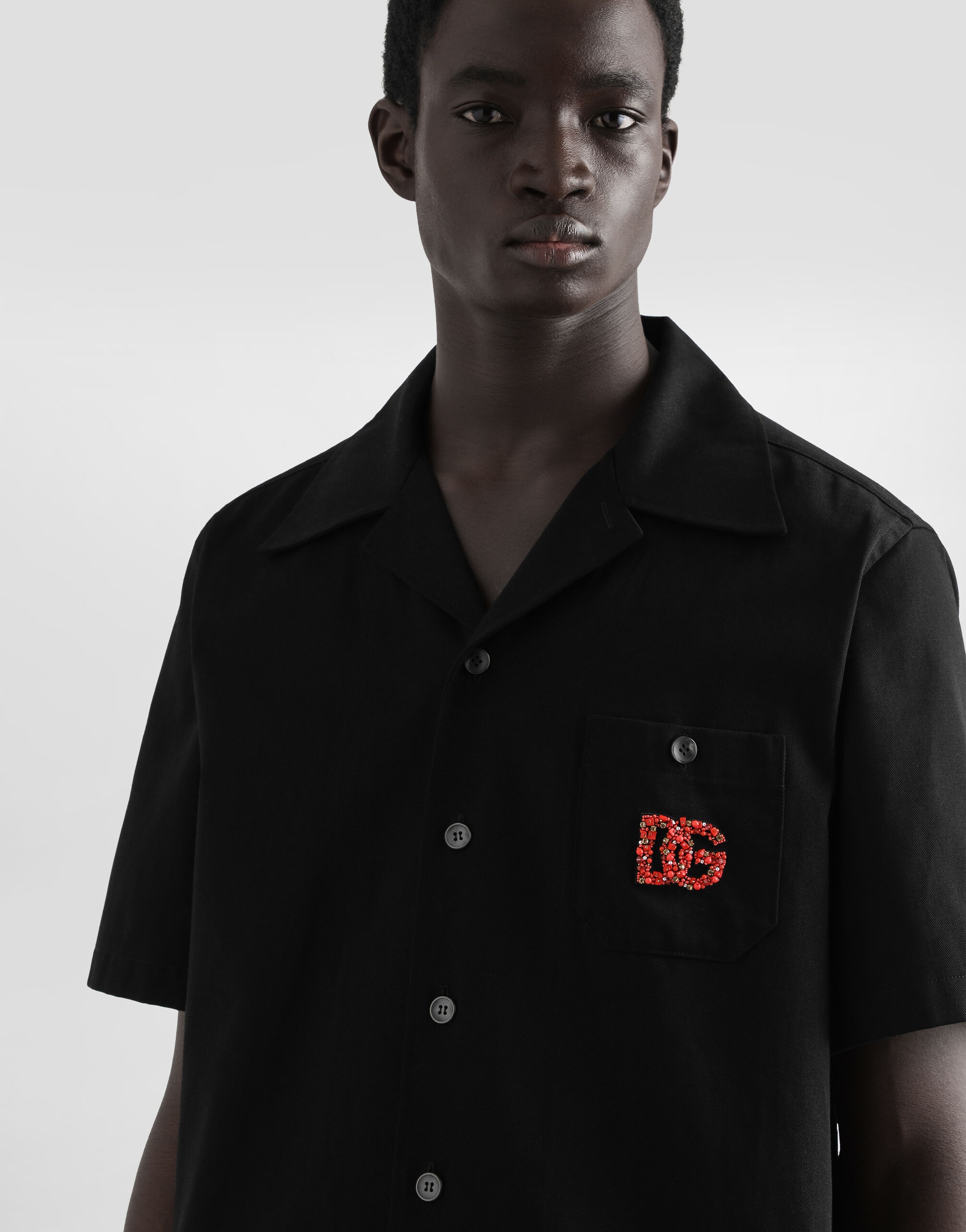Hawaiian shirt with DG logo embroidery - 4