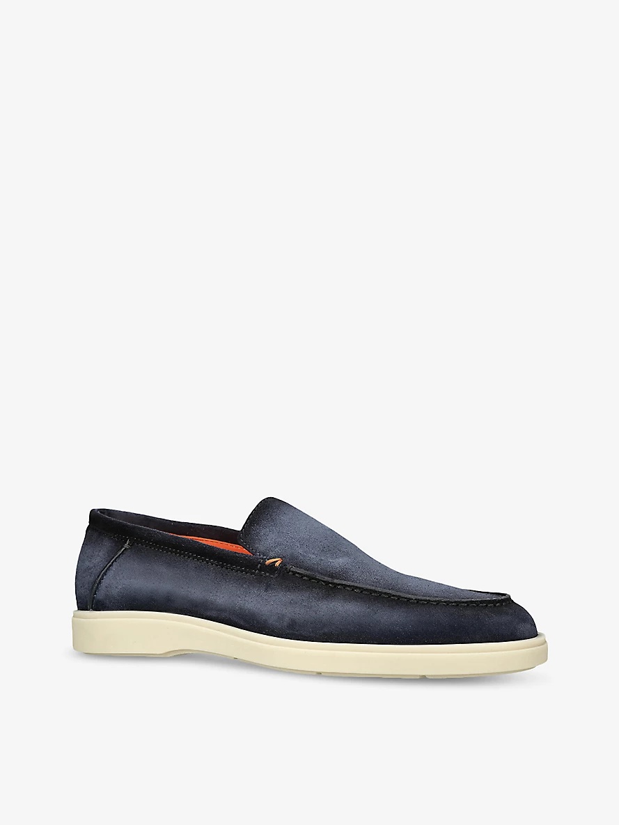 Detroit contrast-sole suede loafers - 3