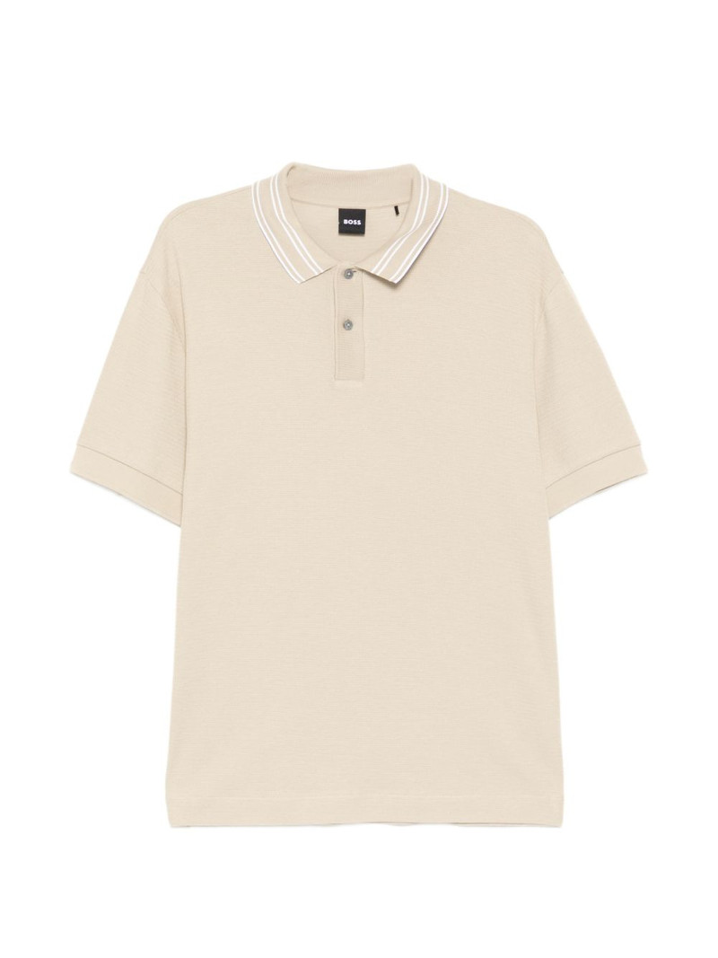 striped collar polo shirt 1