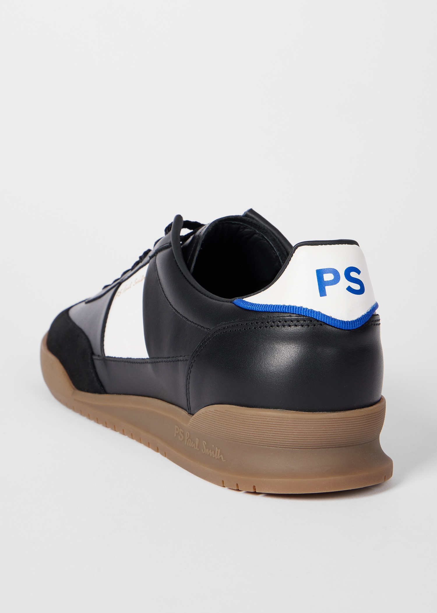 Black and White 'Dover' Panel Sneakers - 3