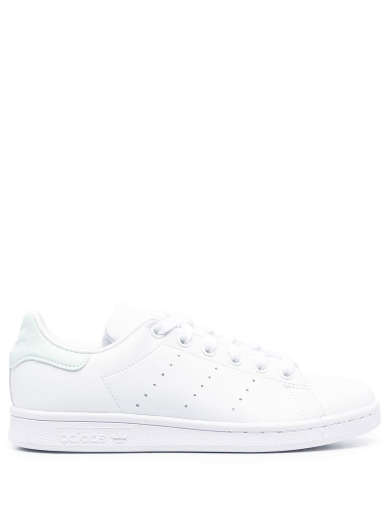 low-top leather sneakers - 1