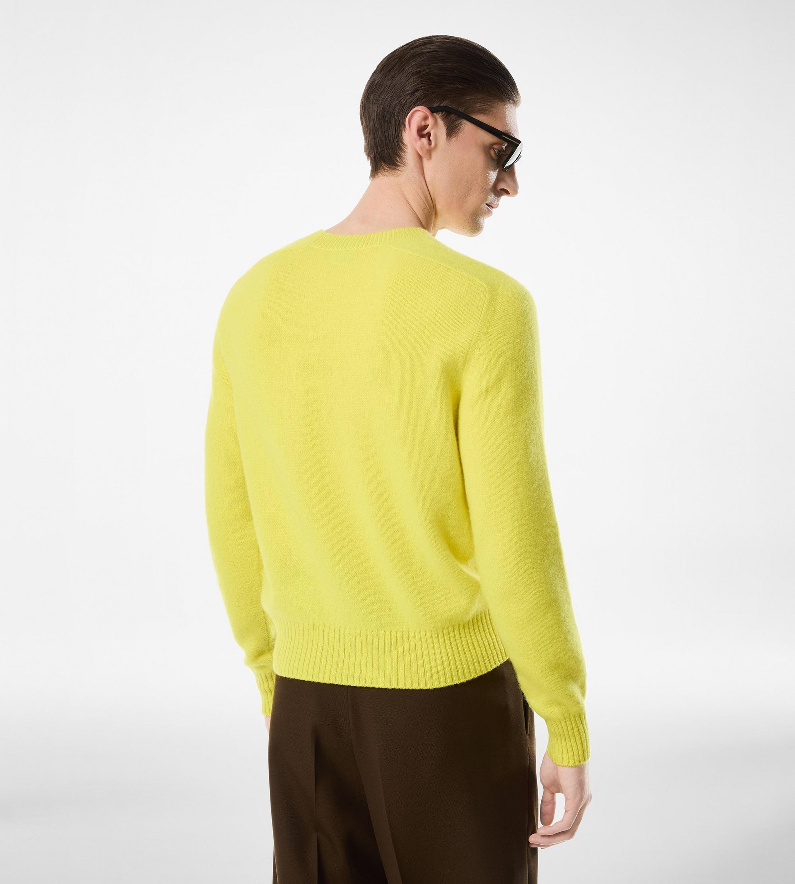FELTED CASHMERE CREW NECK - 3