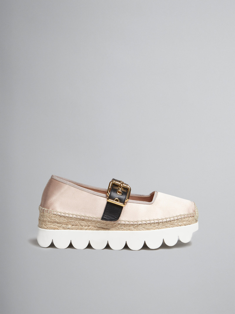 PINK SATIN PETAL ESPADRILLAS 1