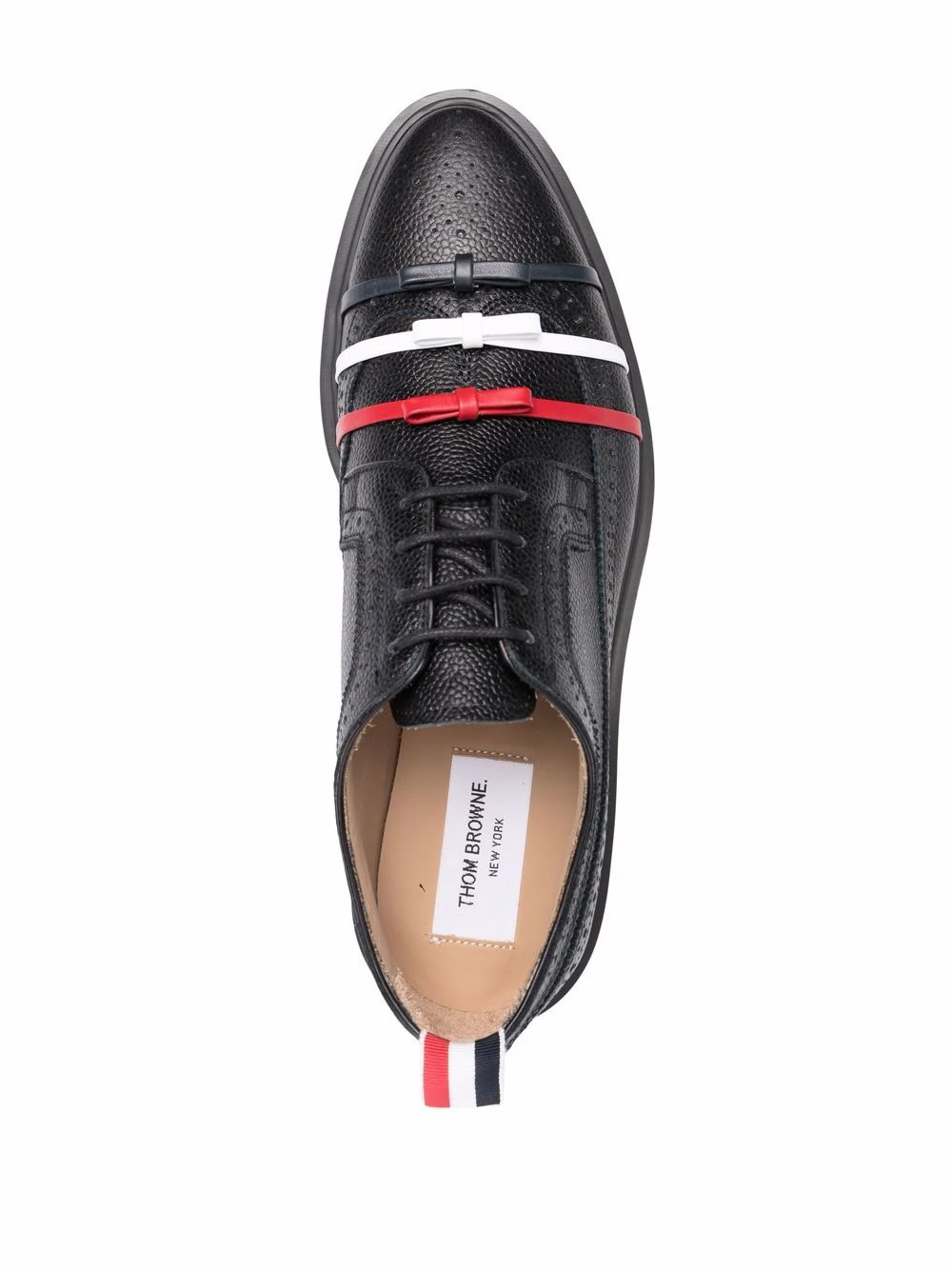 Rubber Sole 3-Bow Longwing Brogue - 4