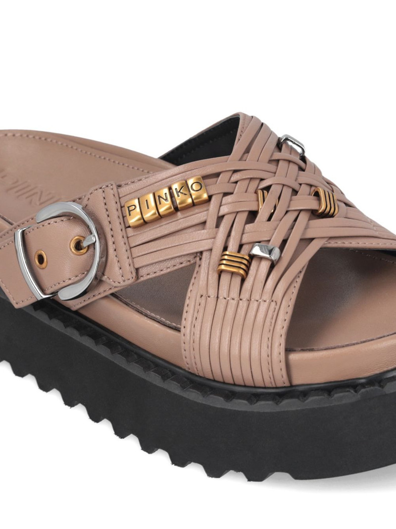 buckled leather sandals 5