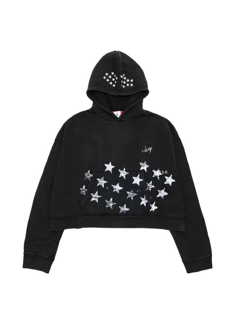 star-print hoodie - 1
