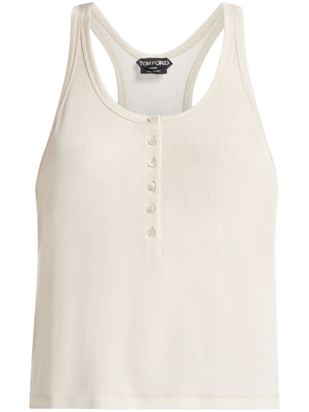 ribbed jersey tank top - 1