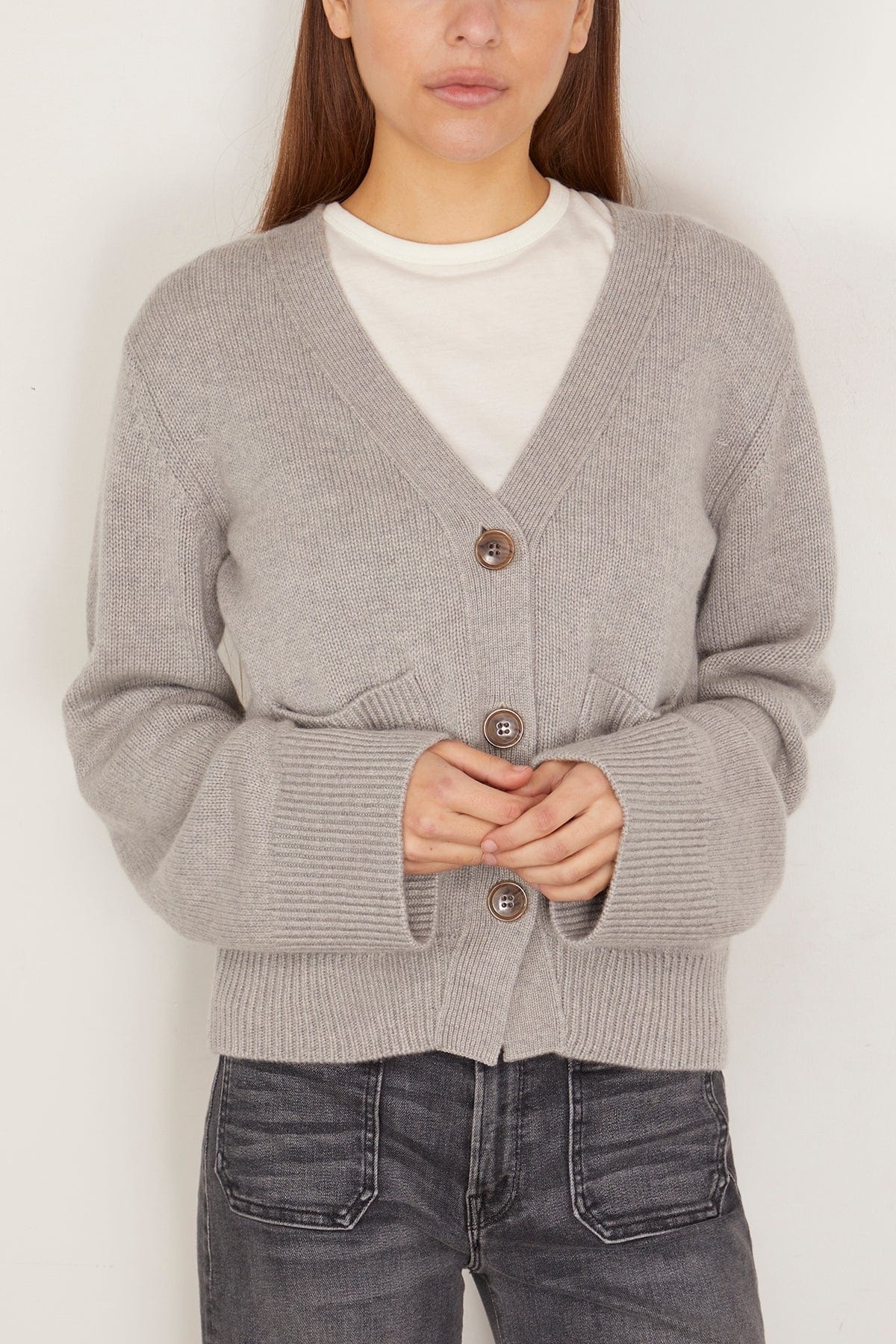Danni Cardigan in Dove Grey - 3