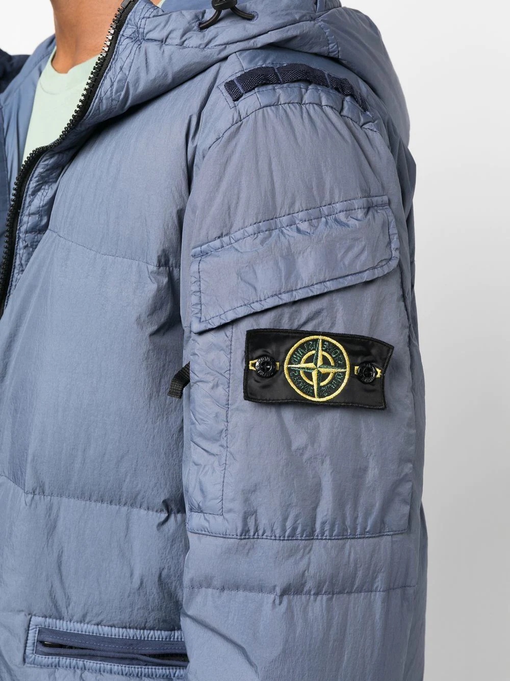 Compass-patch padded jacket - 5