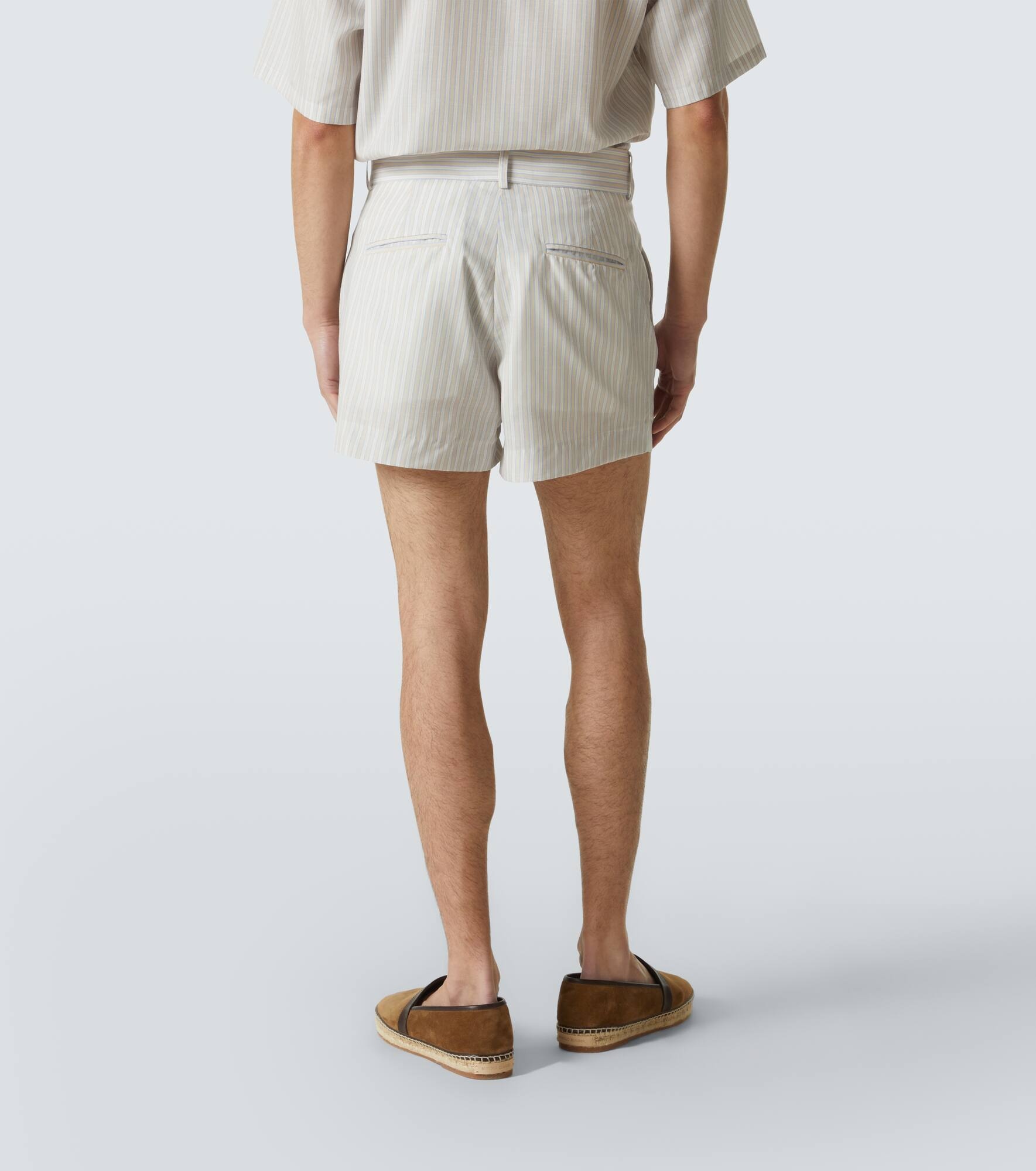 '70s striped shorts - 4