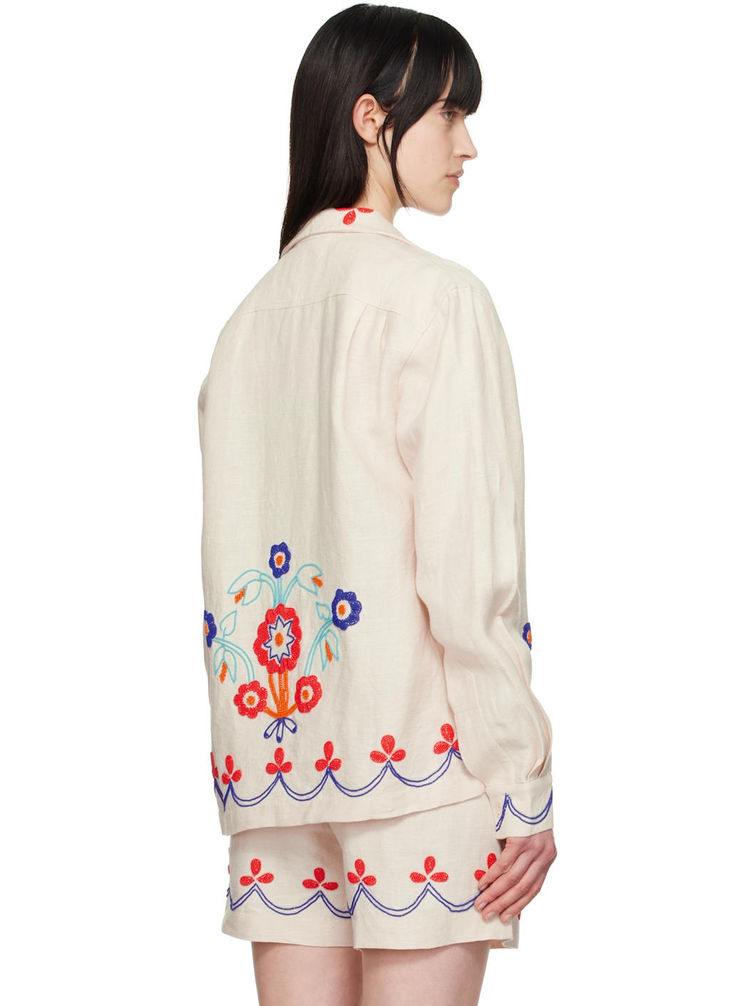 Off-White Beaded Garden Party Shirt - 3