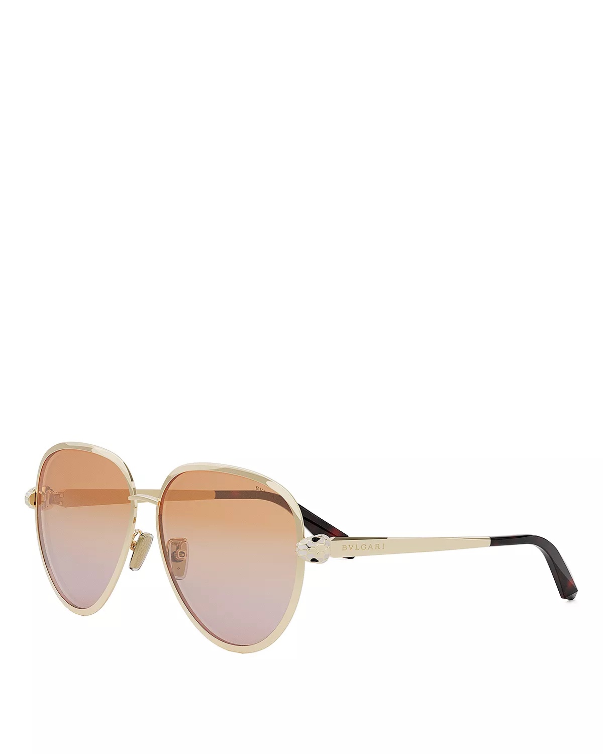 Serpenti Forever Pilot Metal Sunglasses, 59mm - 1